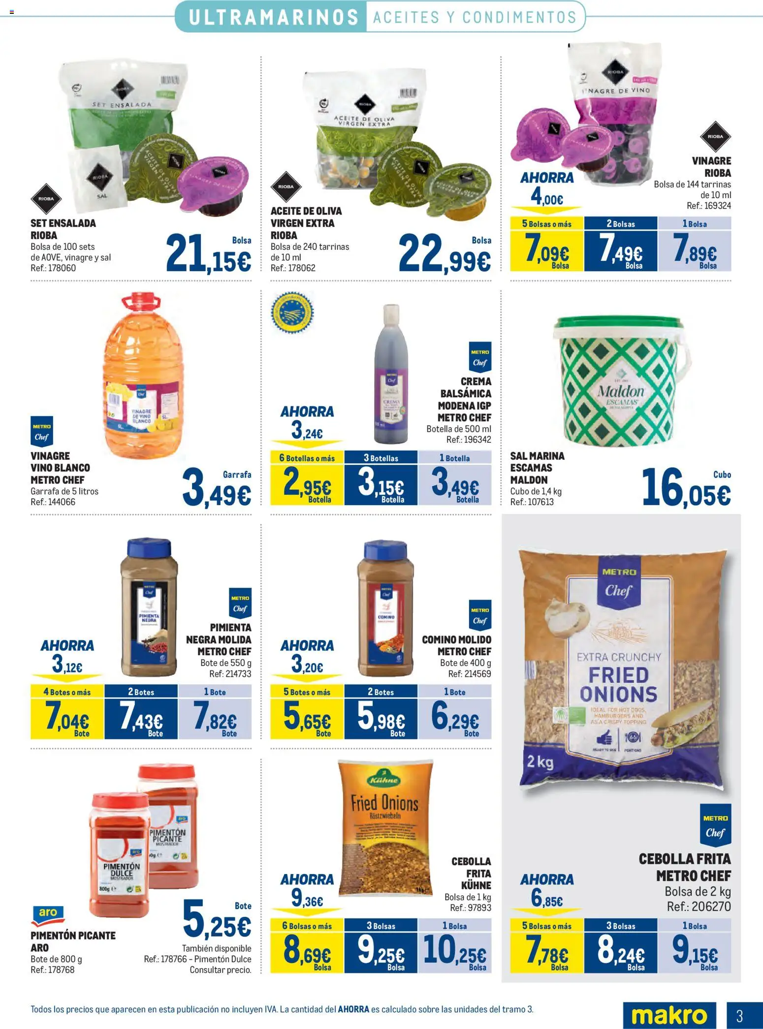 Makro - Especial Despensa Norte 2 │ válido desde el 02.02.2026 | Página: 3 | Productos: Aceite, Crema, Aceite de oliva virgen extra, Παγωμένο τσάι
