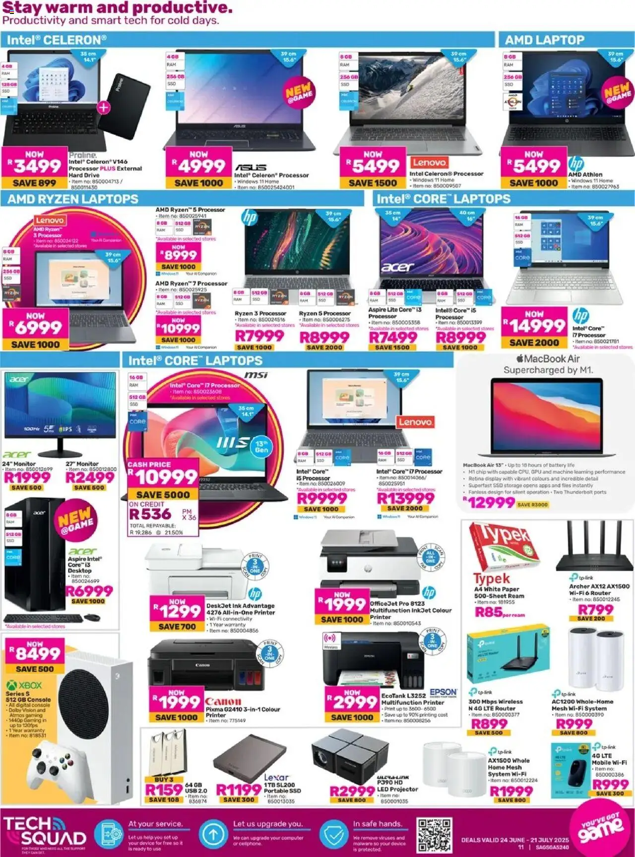 Game Specials │ valid from 24.06.2025 | Page: 11 | Products: Printer, USB, Hard drive, Paper