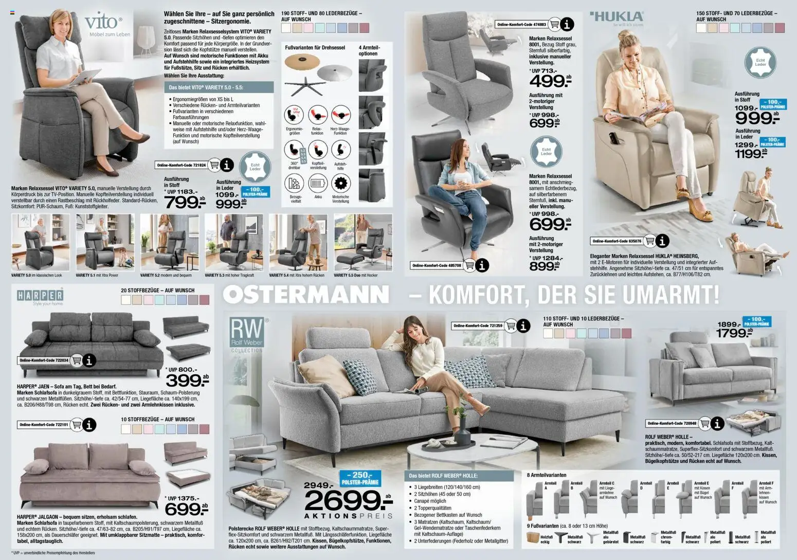 Ostermann Prospekt Gartenmöbel – gültig ab 16.04.2026 | Seite: 11 | Produkte: Schlafsofa, Relaxsessel, Bett, Liege