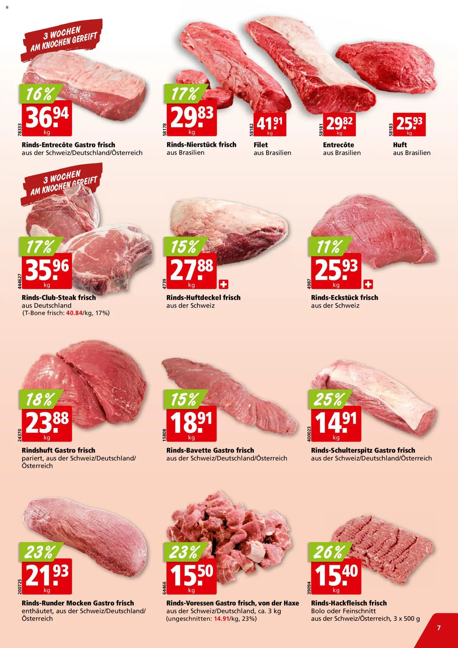 Aligro aktionen Chavannes, Matran, Genf, Sitten – gültig ab 30.03.2026 | Seite: 7