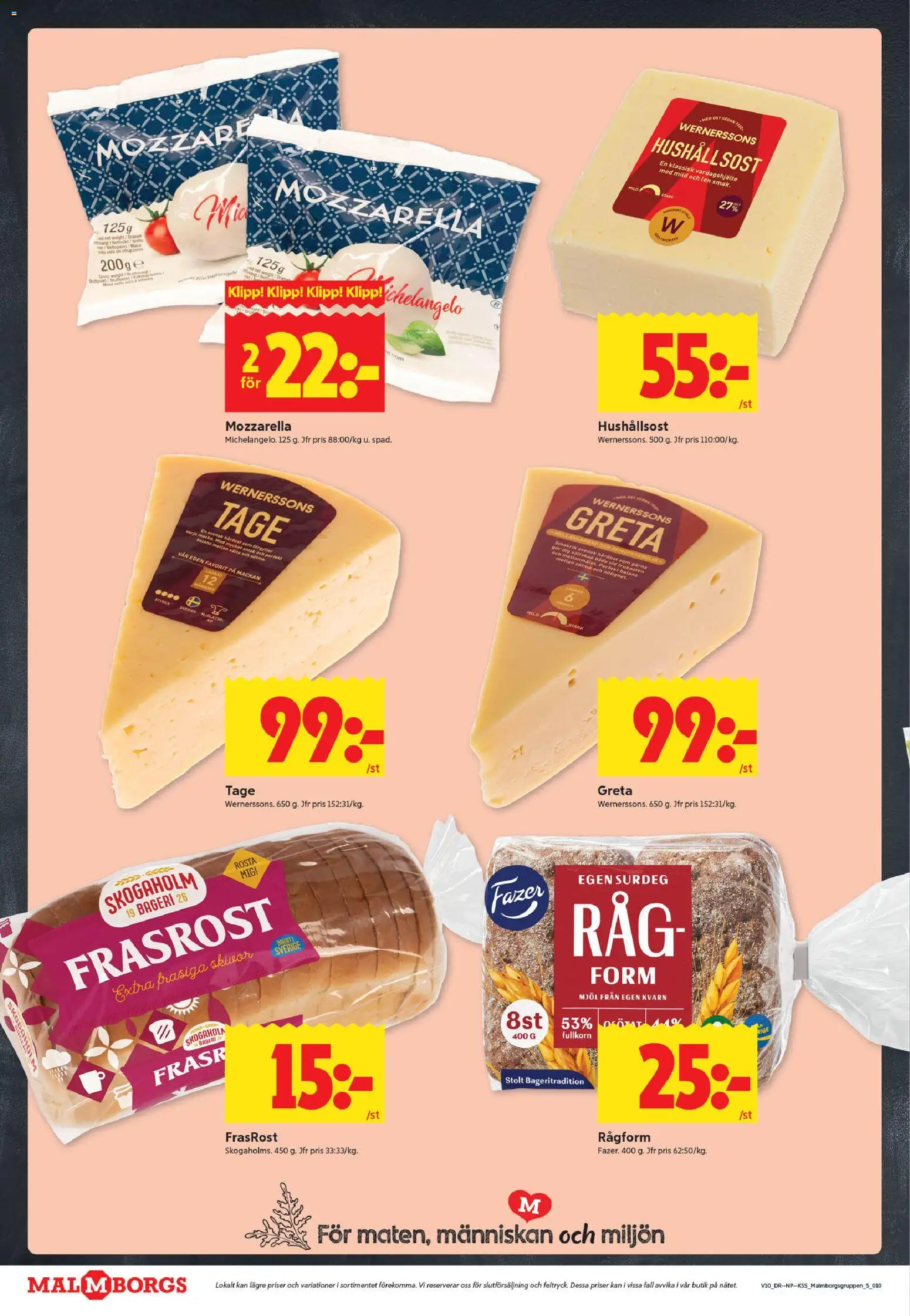 ICA Kvantum reklamblad aktuell från 02.03.2026 | Sida: 10 | Produkter: Kvarn, Bageri, Hushållsost, Ost