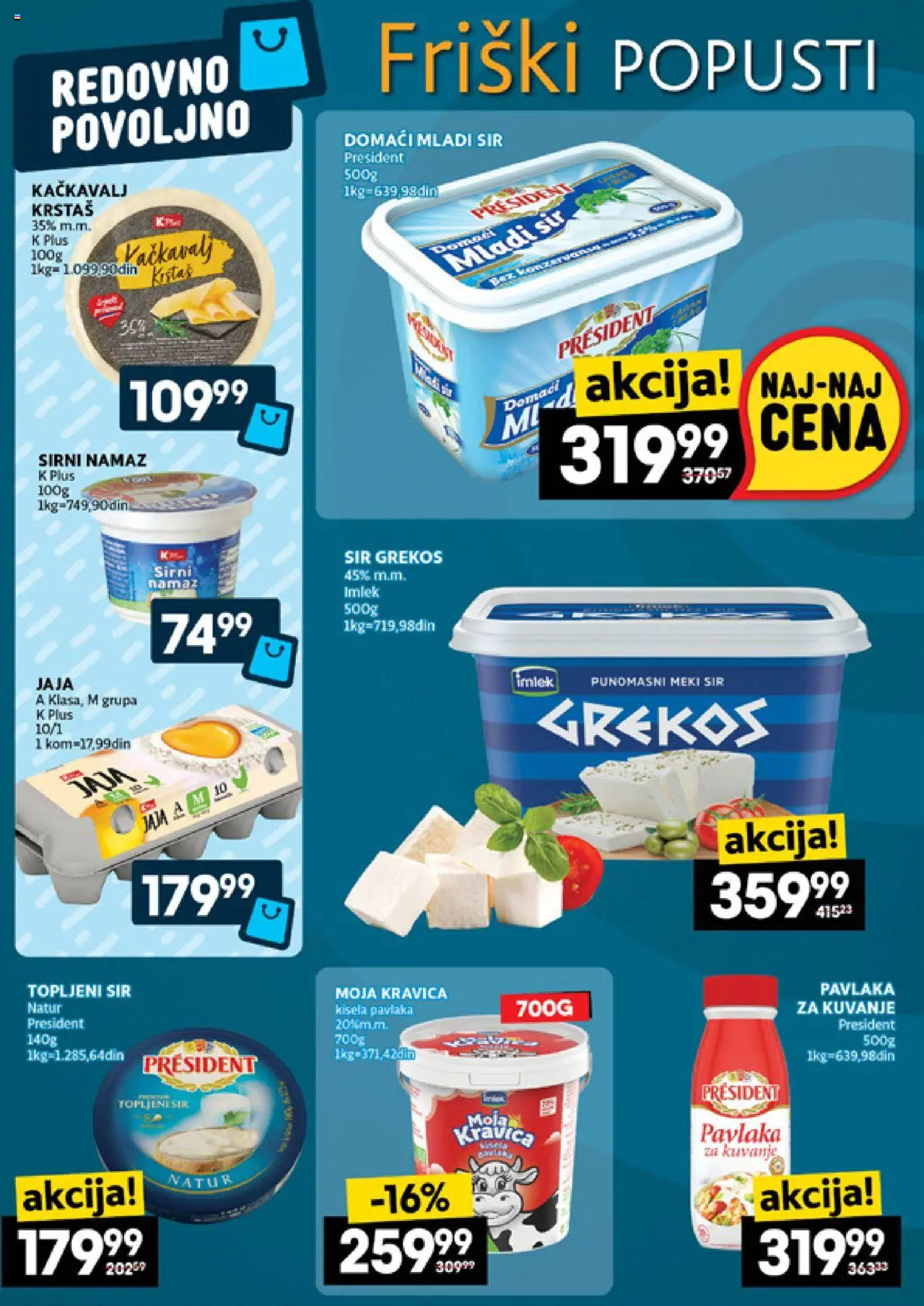 Idea katalog - važi od 09.10.2025 | Strana: 6 | Proizvode: Kisela pavlaka, Mladi sir, Topljeni sir, Pavlaka