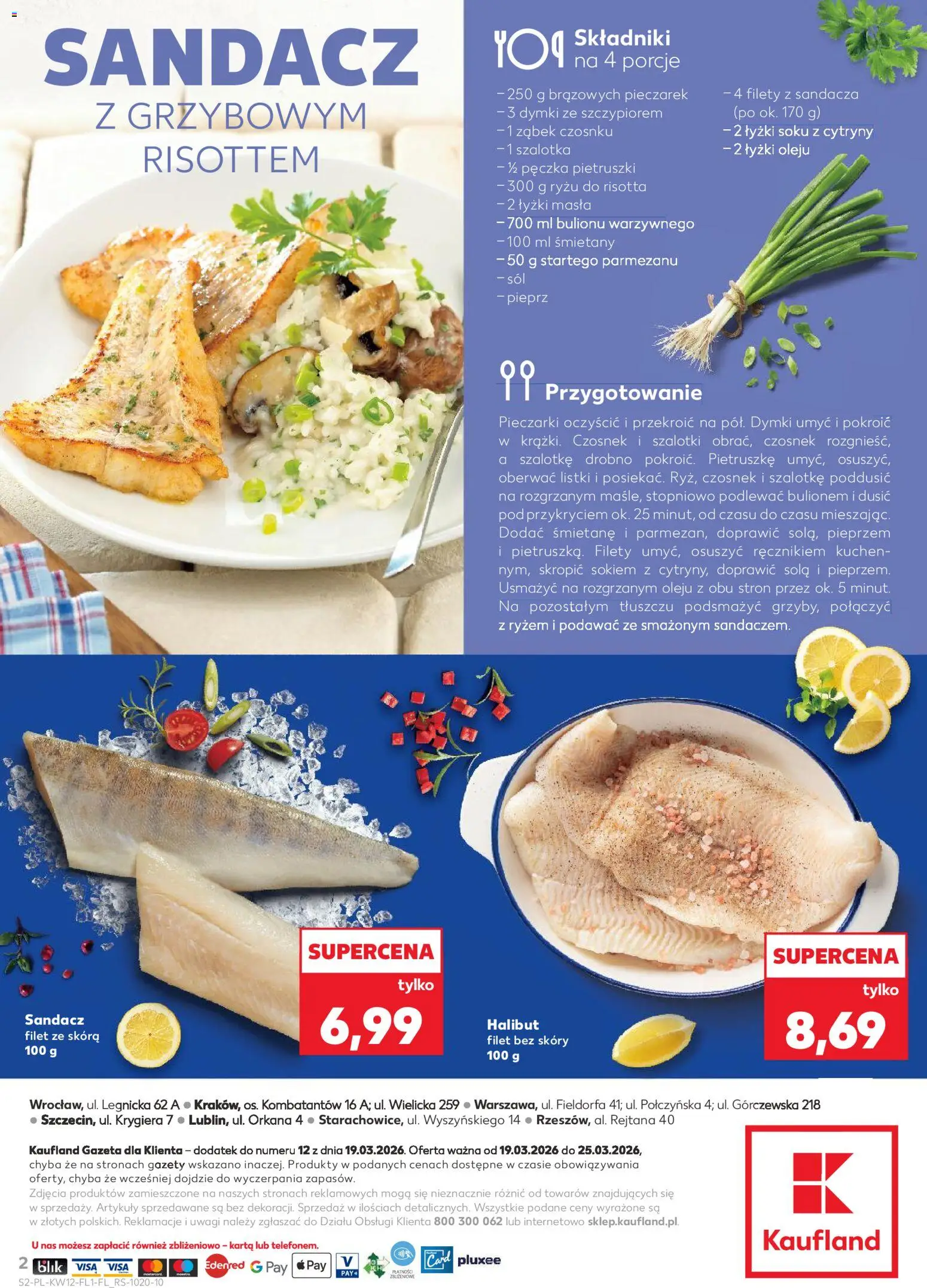 Kaufland Polsko leták - Jest fresz od 19.03.2026 | Strana: 2 | Produkty: Halibut, Filet