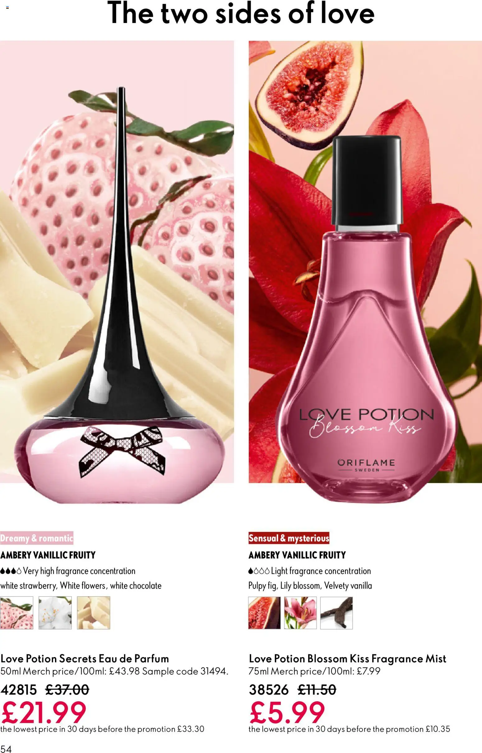 {H1} | Page: 54 | Products: Fragrance, Chocolate, Luges, Vanilla