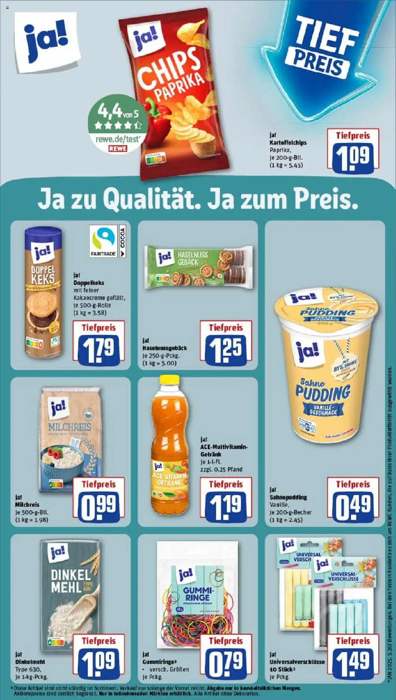Rewe prospekt Höchstadt An Der Aisch	 - gültig ab dem 06.07.2025 | Seite: 19 | Produkte: Mehl, Paprika, Chips, Sahne