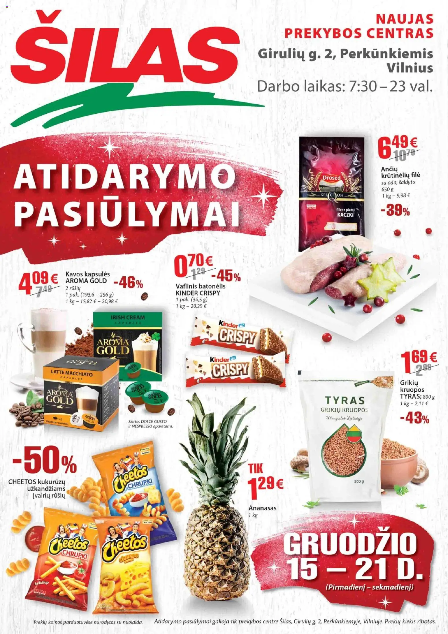 Šilas akcijos nuo 15.12.2025 | Puslapis: 1 | Prekių: Kruopos