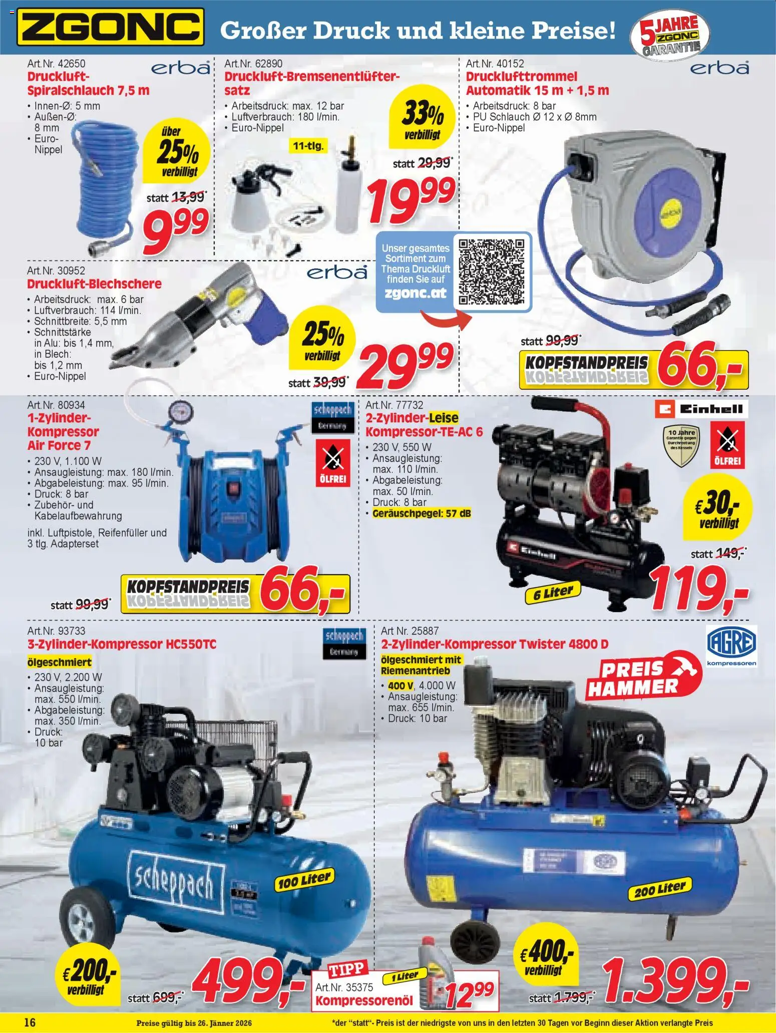Zgonc Flugblatt Jänner I 2026 gültig ab 01.01.2025 | Seite: 16