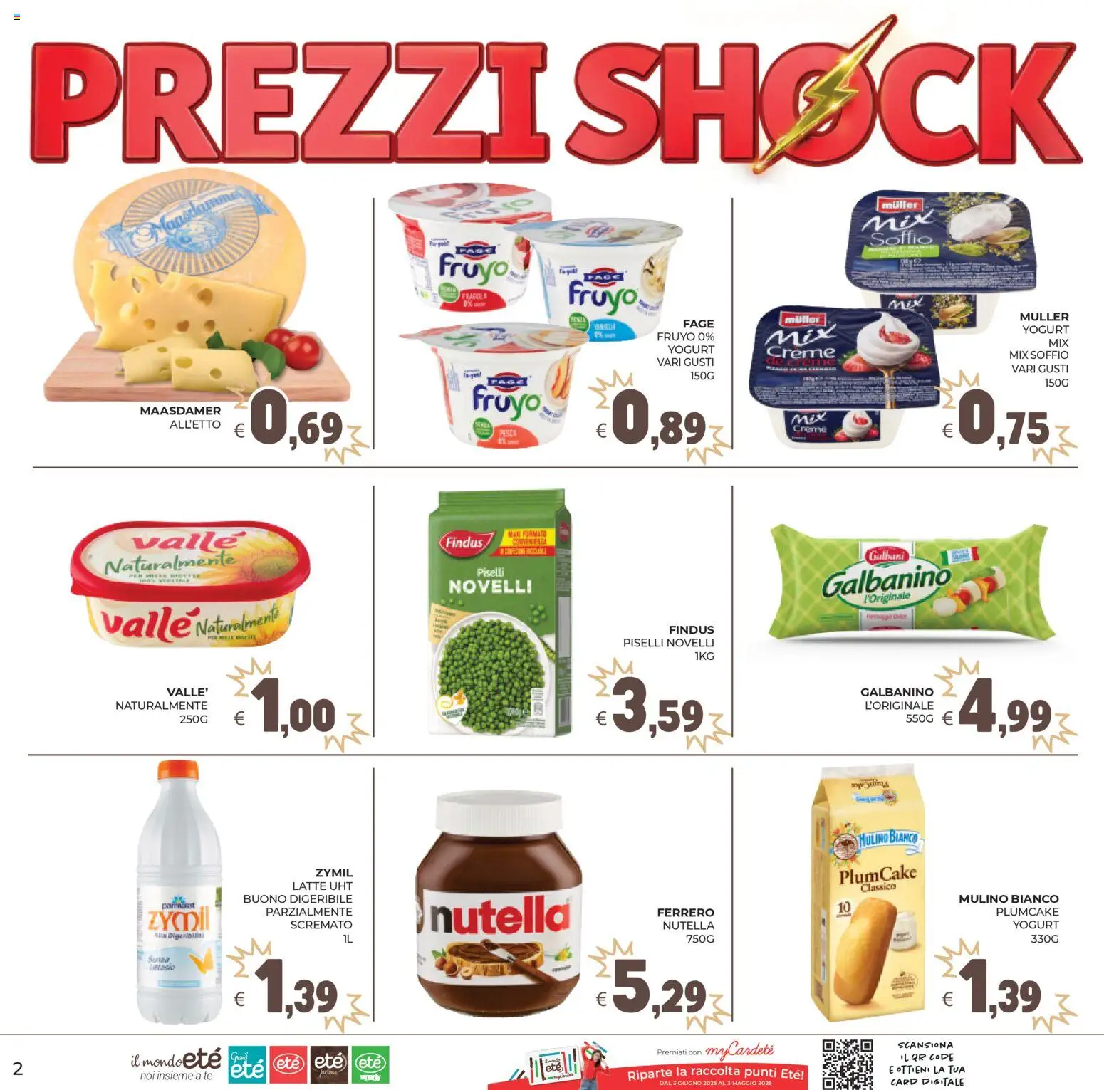Volantino Eté del 11.03.2026 | Pagina: 2 | Prodotti: Pesce, Tè, Nutella, Piselli