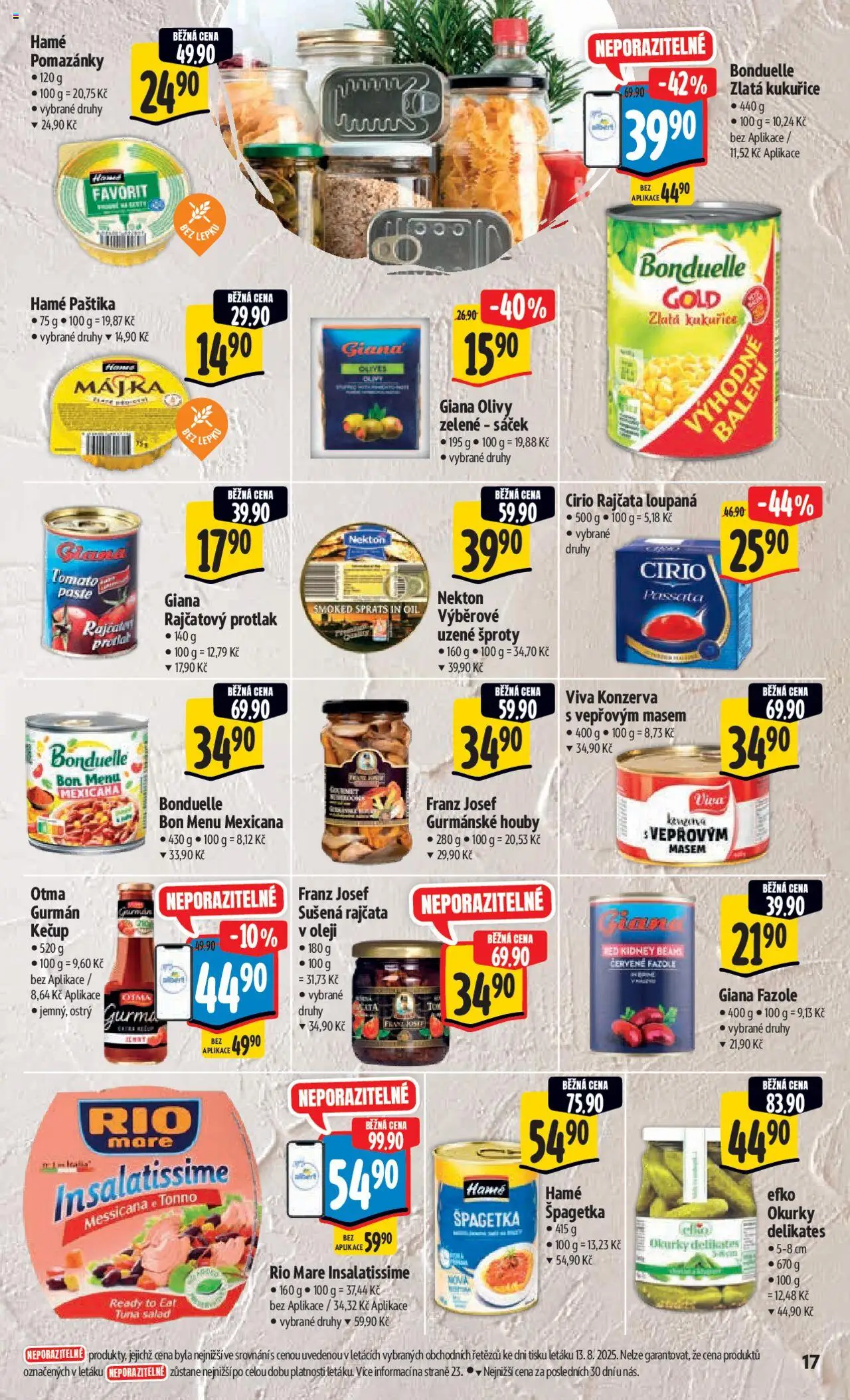 Albert leták - Hypermarket od 20.08.2025 | Strana: 26 | Produkty: Rio mare, Olivy, Paštika, Sáček