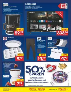 Netto Marken-Discount prospekt Ergolding	 ab 22.12.2025 gültig | Seite: 35 | Produkte: Kaffeemaschine, Samsung, Hose, TV