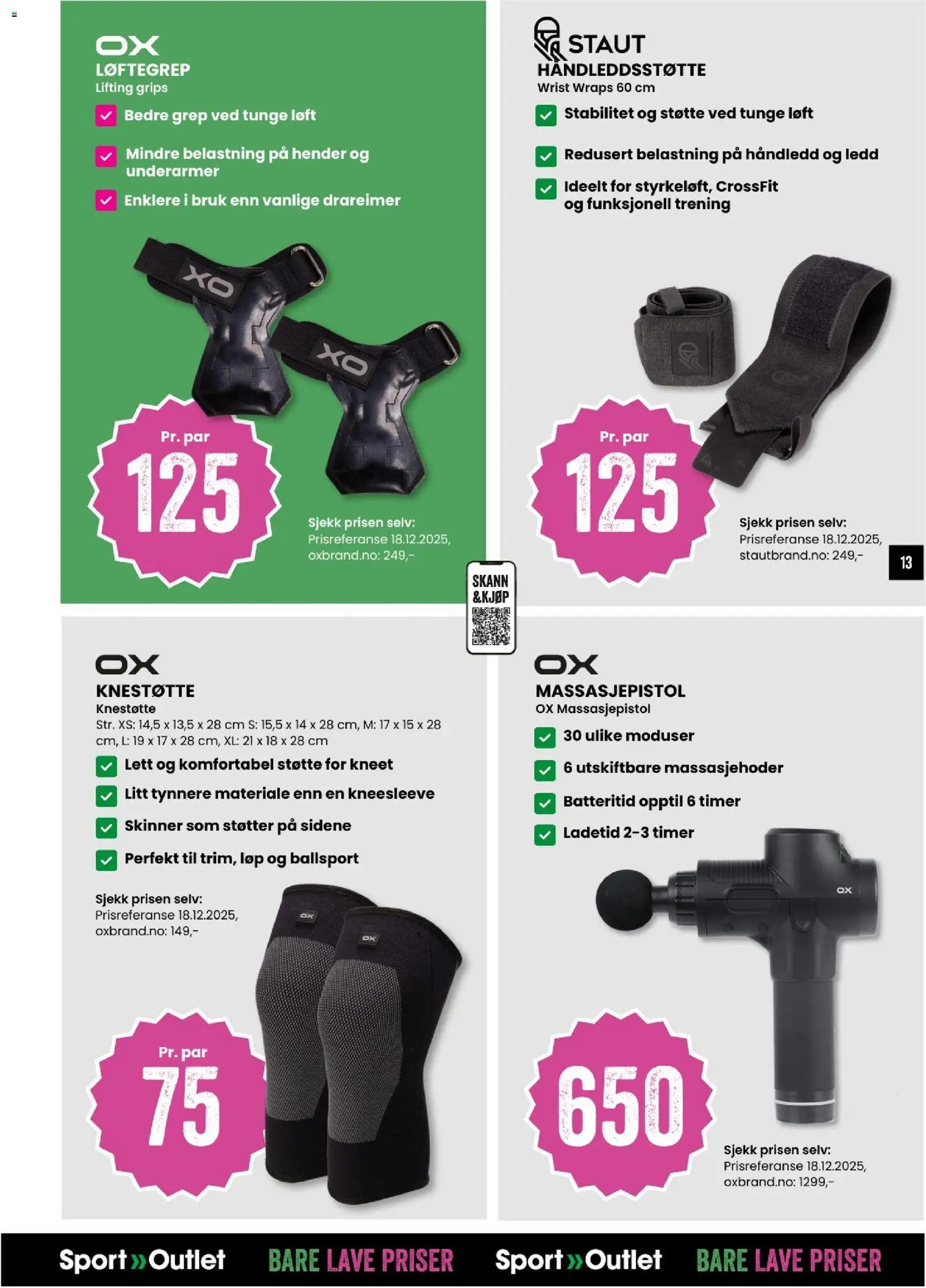 {H1} | Side: 13 | Produkter: Massasjepistol, Skinner