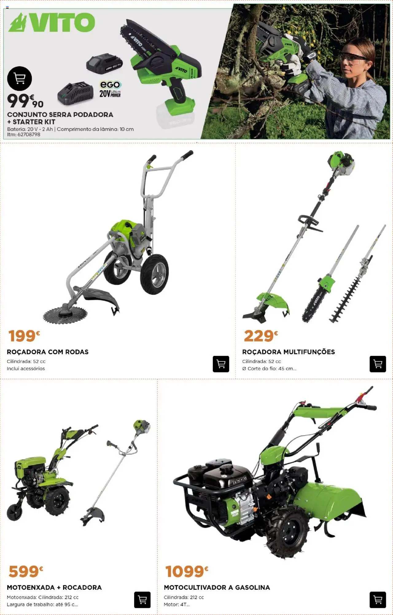 BricoMarché - Catálogo Jardim Outono Inverno │ válido de 02.10.2025 | Página: 6 | Produtos: Motoenxada, Bateria