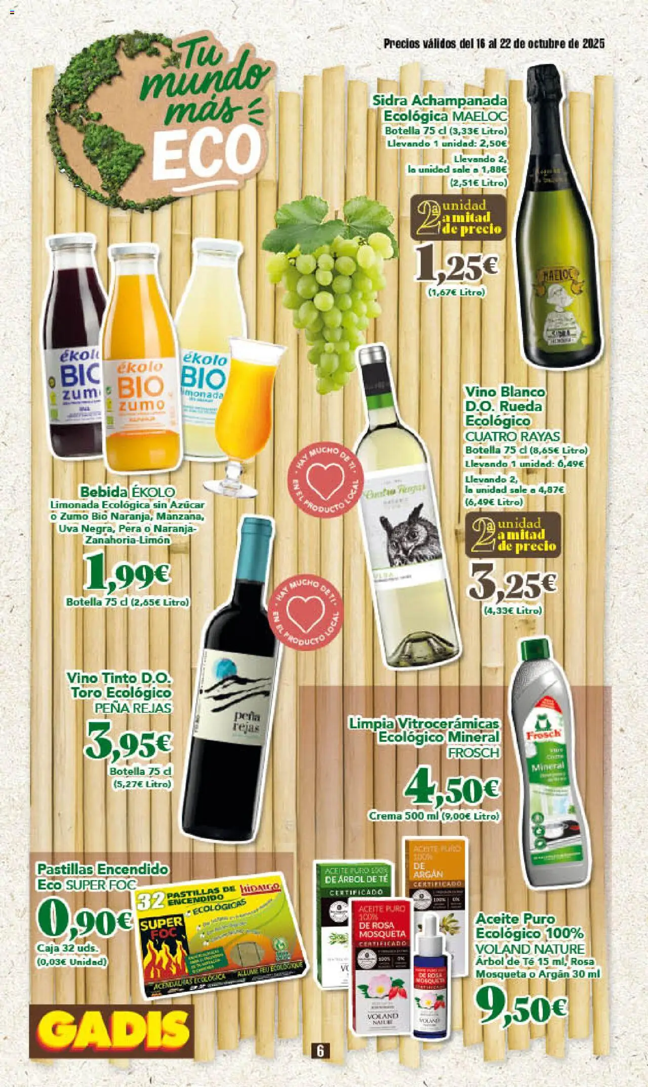 Gadis folleto │ válido desde el 16.10.2025 | Página: 6 | Productos: Vino, Crema, Té, Limonada