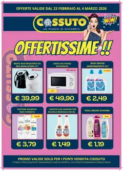 Anteprima del volantino Volantino Cossuto valido a partire dal 23.02.2026