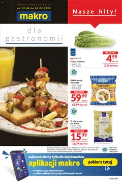 Pogląd oferty "Makro Gazetka - Oferta dla gastronomii" - ważna od 19.08.2025