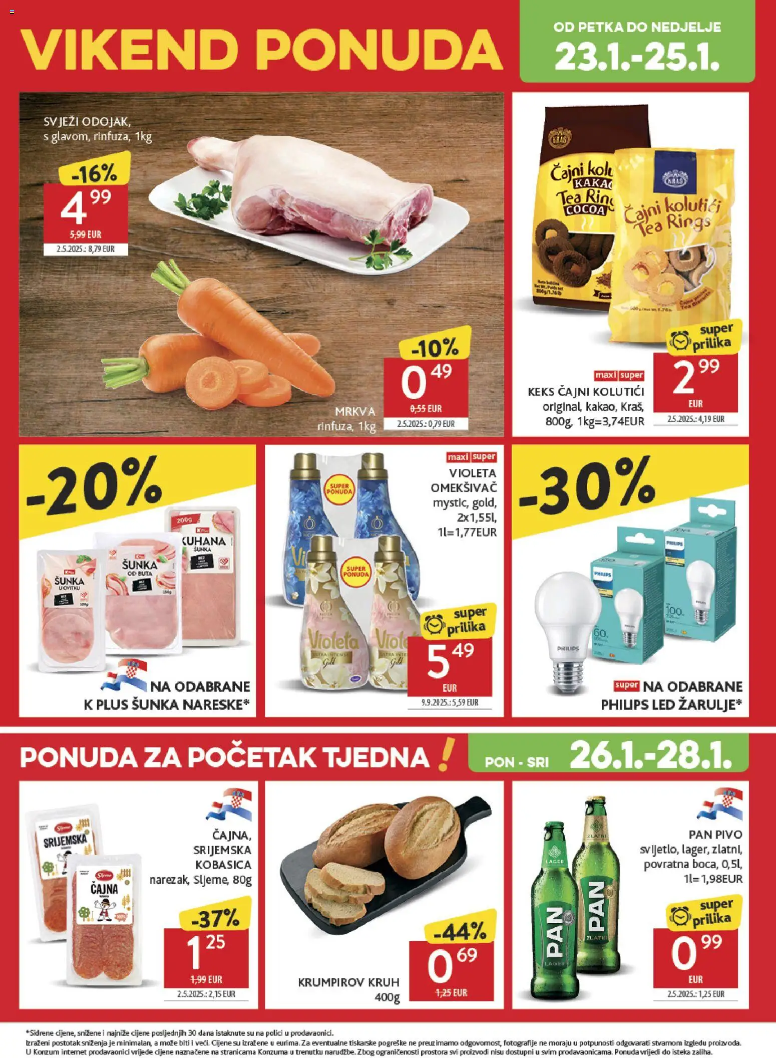 Konzum HR akciós ujság - amely érvényes a következő dátumtól: 21.01.2026 | Oldal: 42 | Termékek: Tea