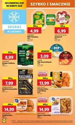 Lidl Gazetka od 17.07.2025 | Strona: 52 | Produkty: Grill, Kaszanka, Hummus, Gyros z kurczaka