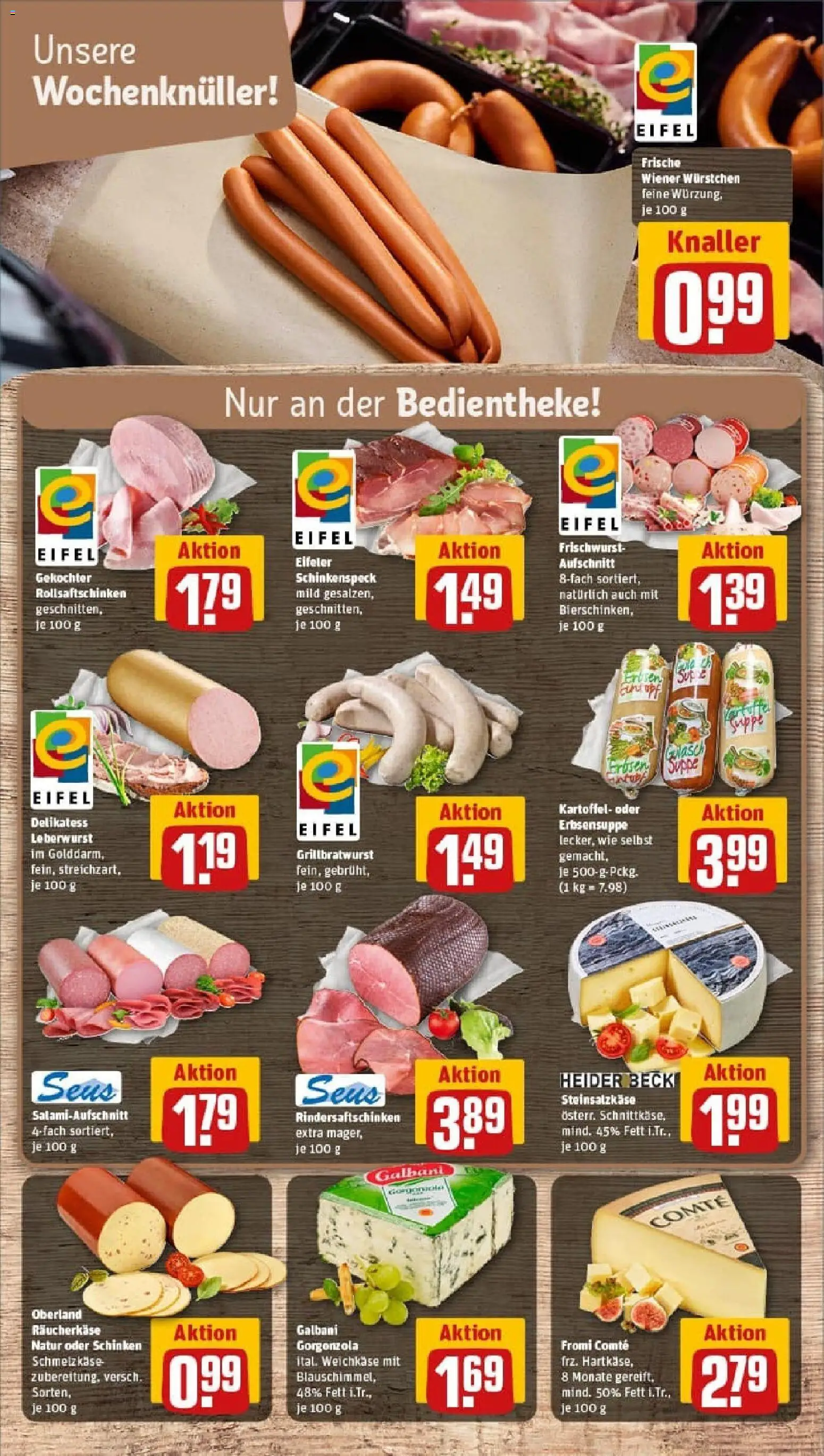 Rewe prospekt Kaisersesch	 – gültig ab 26.10.2025 | Seite: 11 | Produkte: Wiener wurstchen, Salami, Schinken