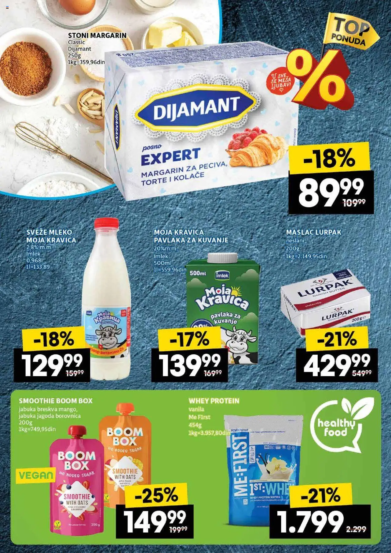 Idea katalog - važi od 24.07.2025 | Strana: 22 | Proizvode: Whey protein, Sveže mleko, Mleko, Pavlaka