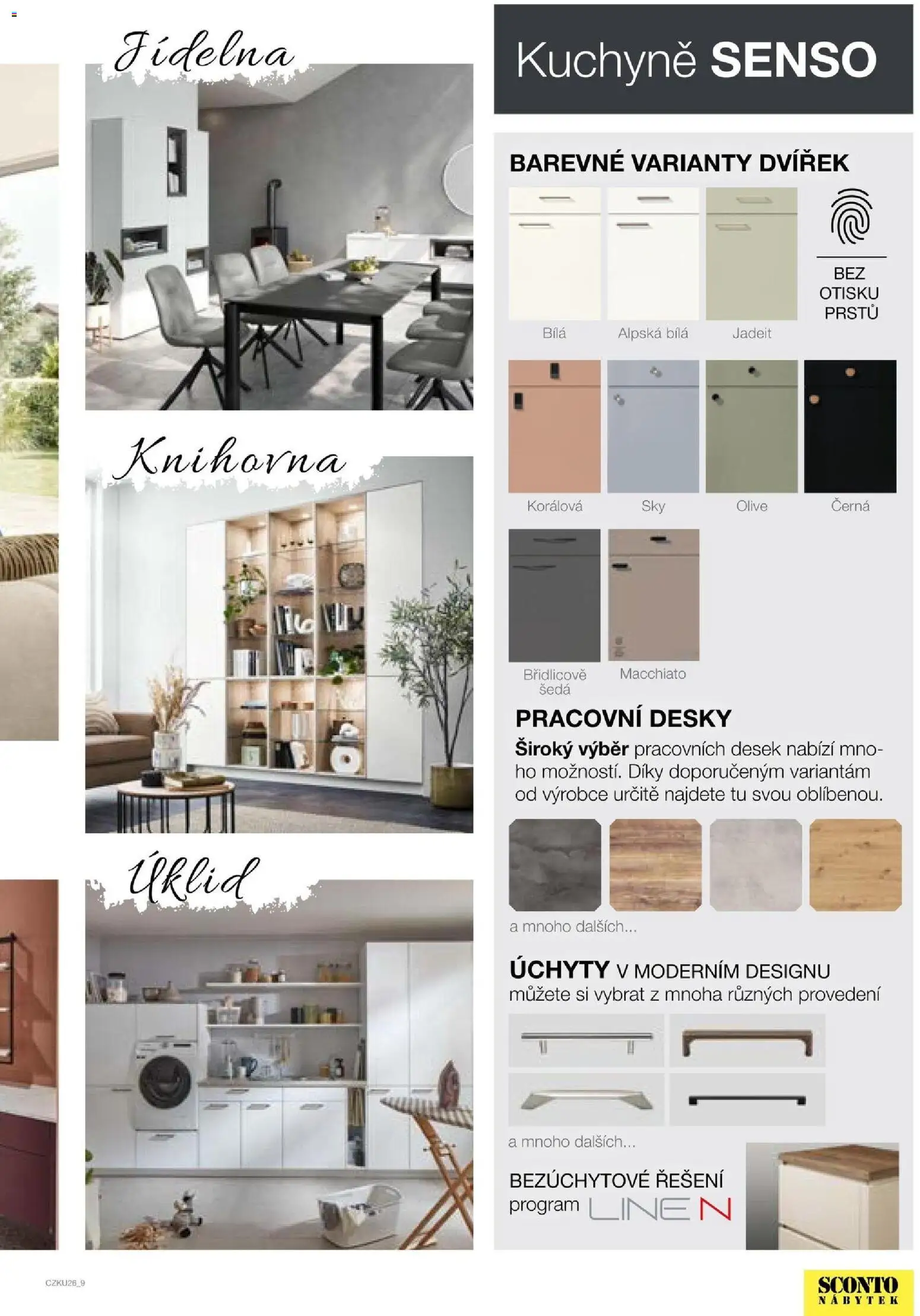 Sconto nábytek katalog - Kuchyně na míru od 06.01.2026 | Strana: 9 | Produkty: Nábytek, Knihovna, Desky, Kuchyně