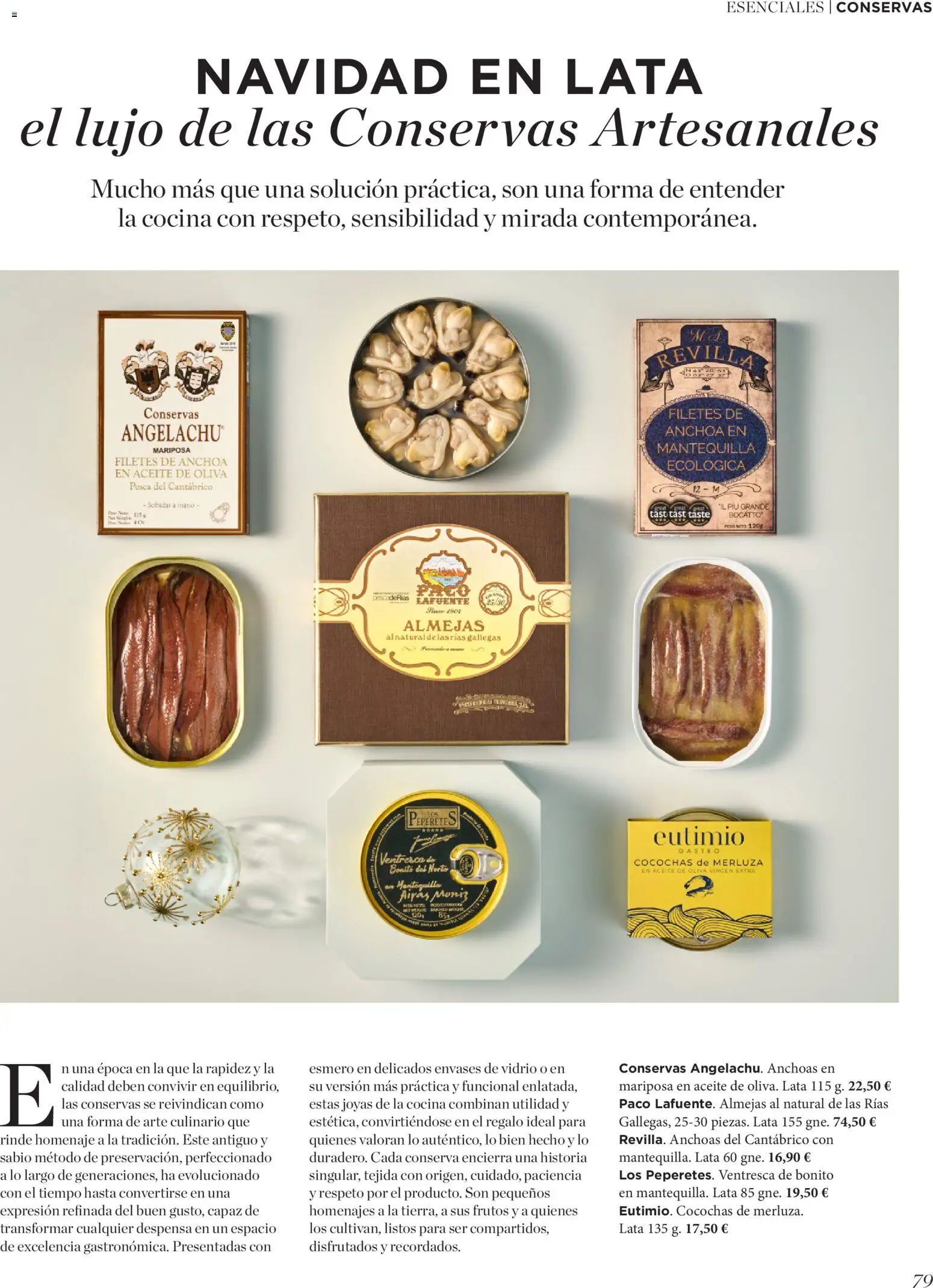 El Corte Inglés ofertas │ válido desde el 19.11.2025 | Página: 79 | Productos: Aceite de oliva, Peso, Anchoa, Συσκευή ροής