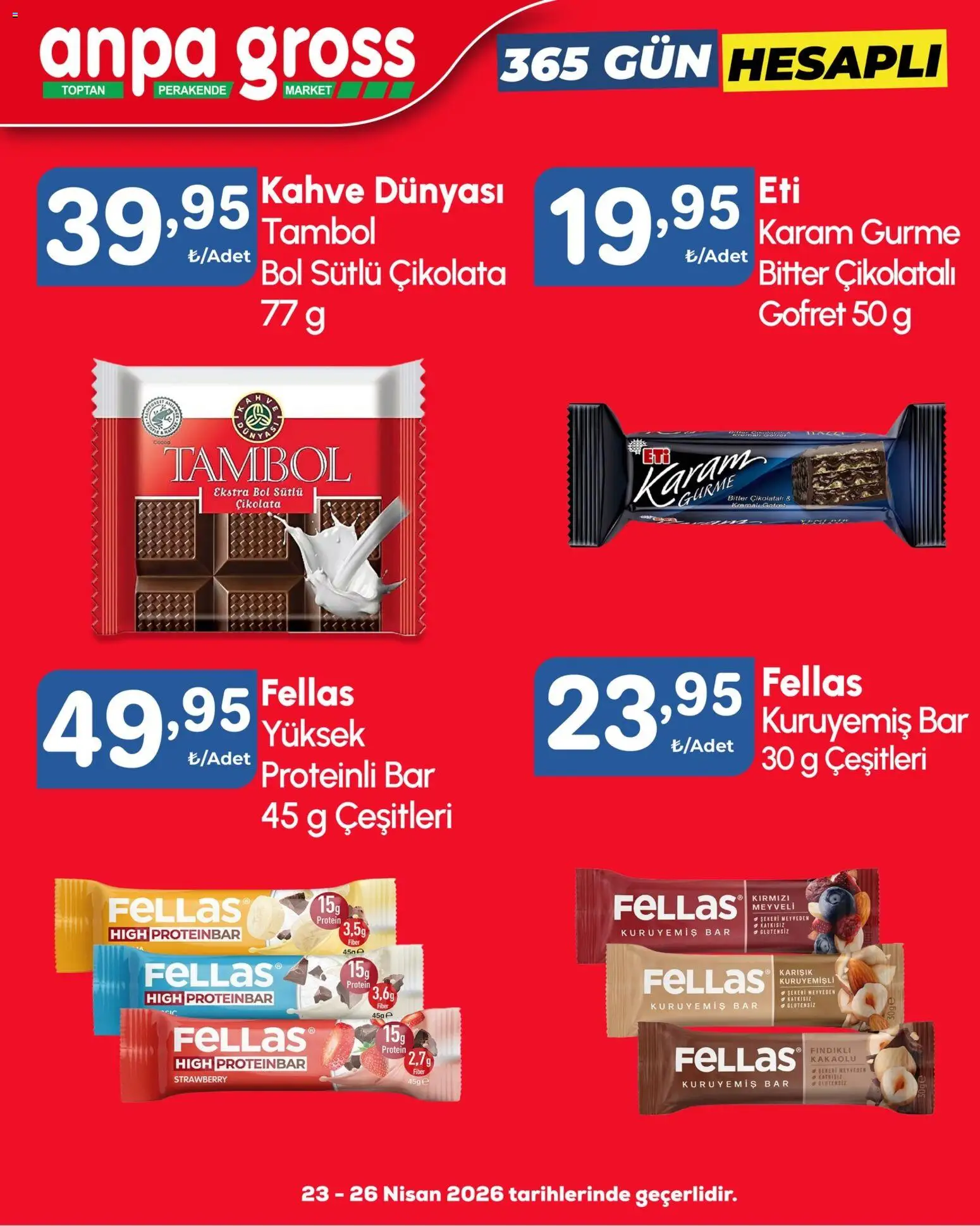 Anpa Gross Katalog - 23.04.2026 tarihinden itibaren geçerlidir | Sayfa: 12 | Ürünler: Gofret, Kahve, Çikolata