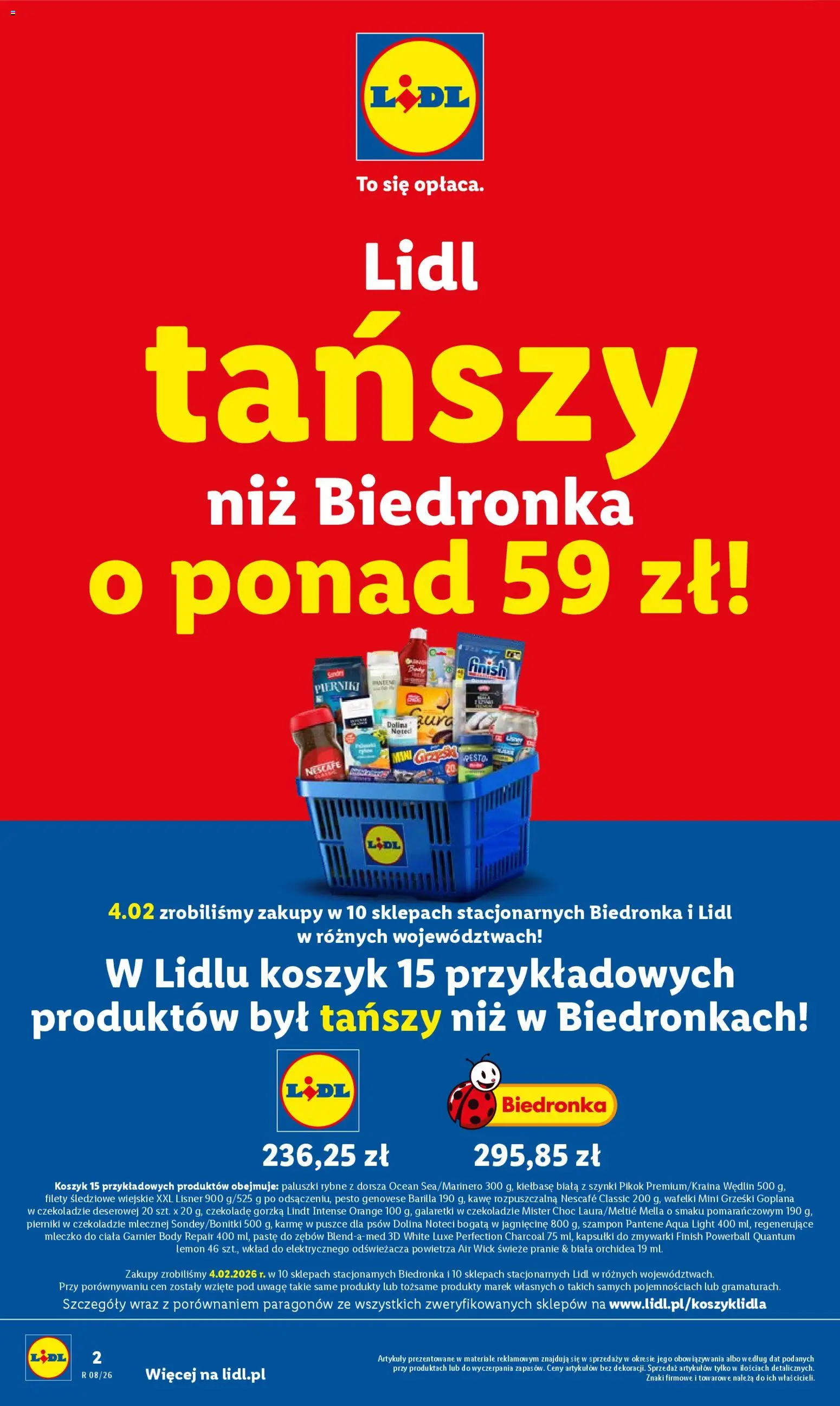 Lidl Katalog od 23.02.2026 | Strona: 2 | Produkty: Pesto genovese Barilla, Nescafe, Szampon, Finish