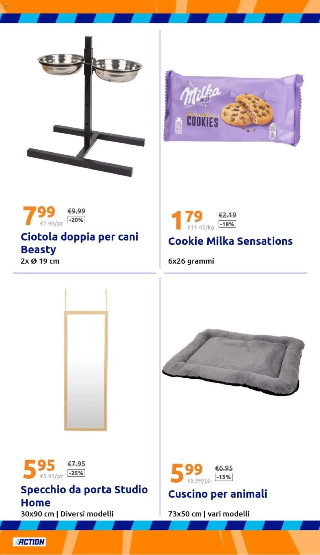 Volantino Action del 01.10.2025 | Pagina: 23 | Prodotti: Cuscino, Ciotola, Specchio