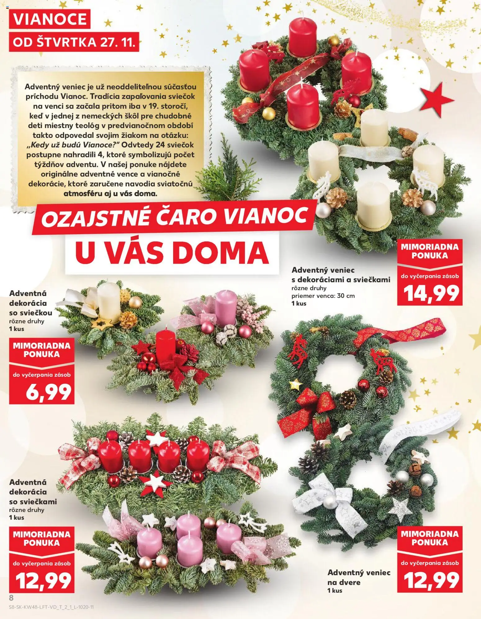 Nové Kaufland akcie – leták je platný od 27.11.2025 | Strana: 8 | Produkty: Dvere, Caro