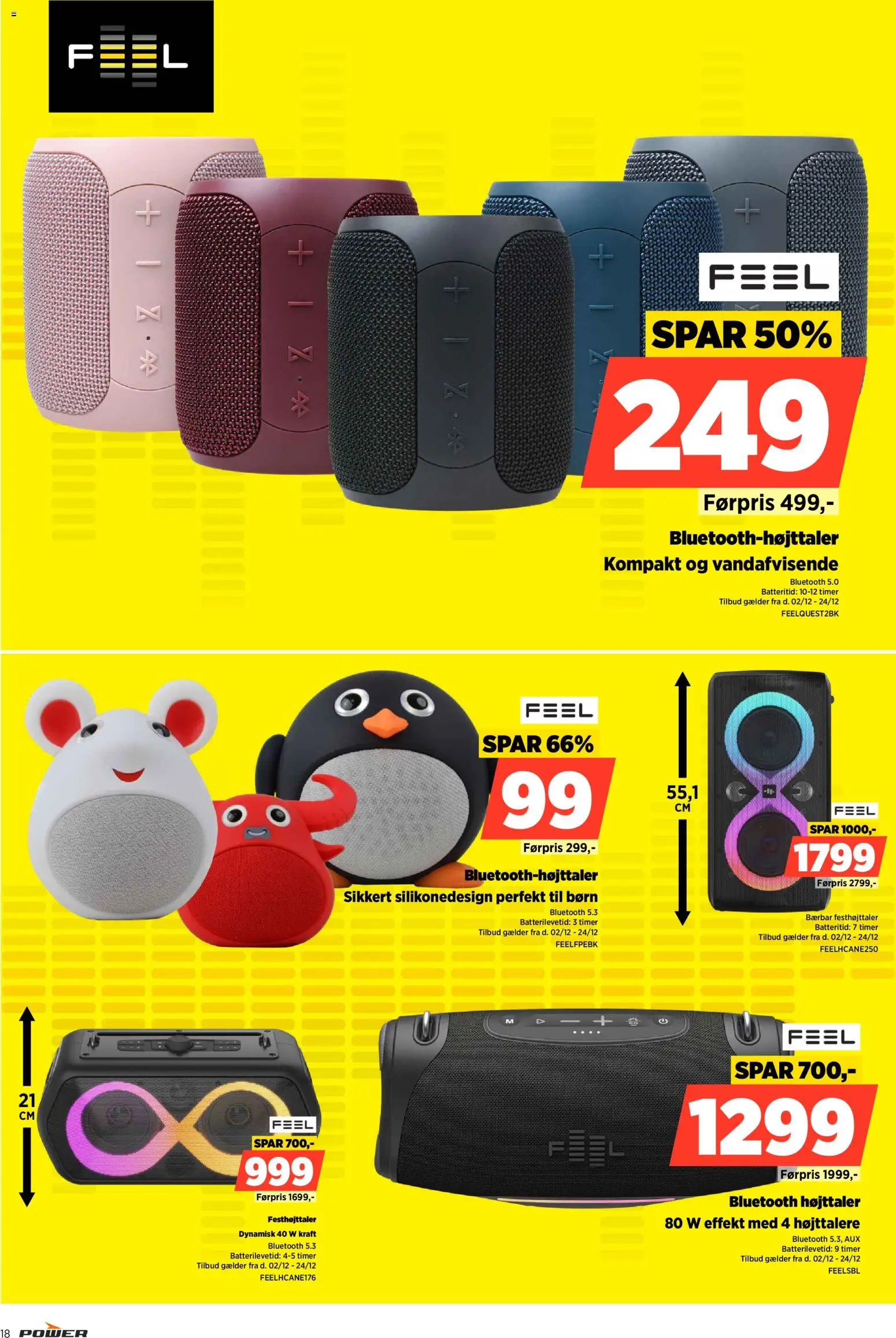 Power tilbudsavis – gyldig fra 02.12.2025 | Side: 18 | Produkter: Højttaler