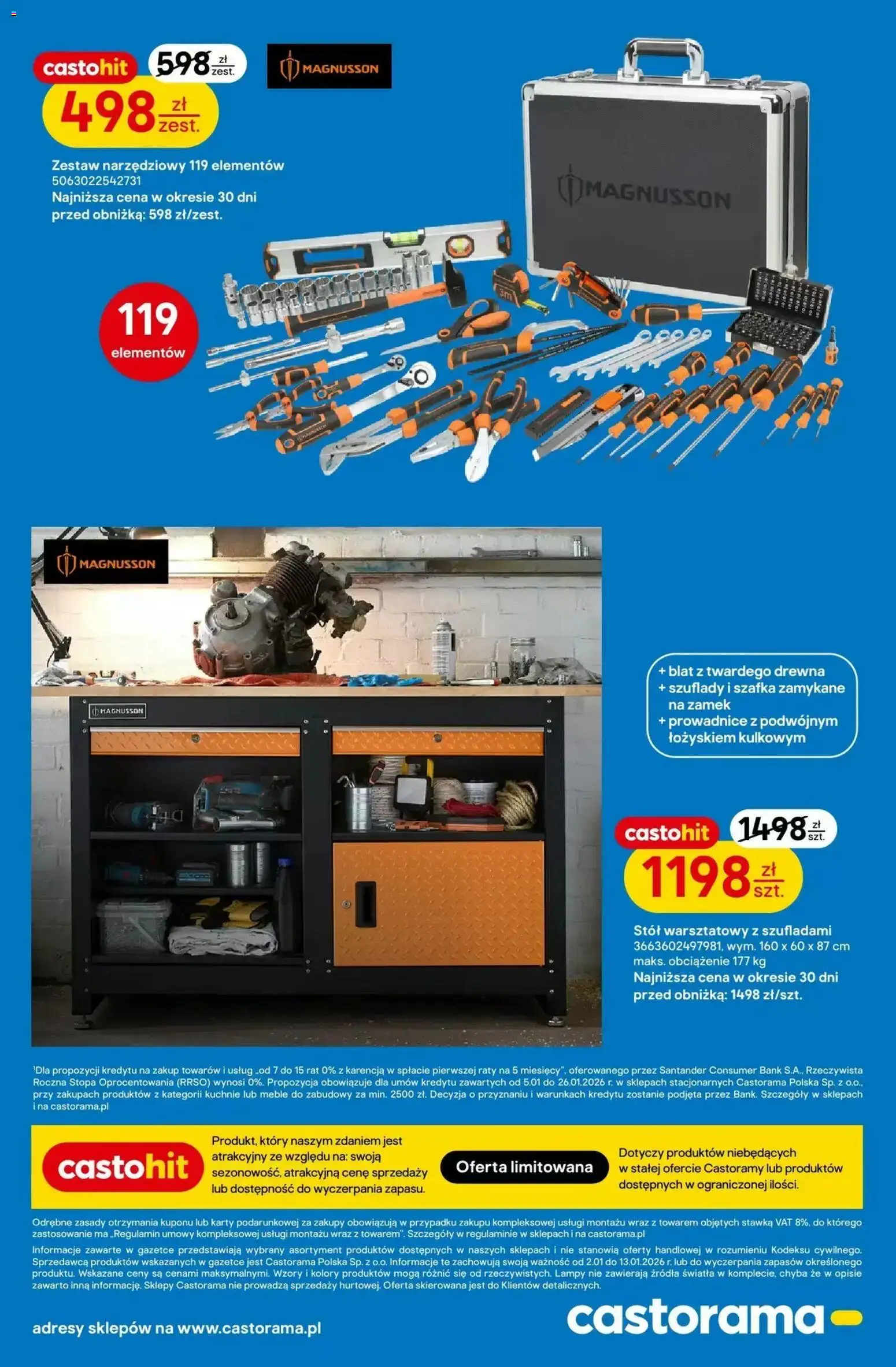 Castorama Gazetka od 02.01.2026 | Strona: 4 | Produkty: Stół