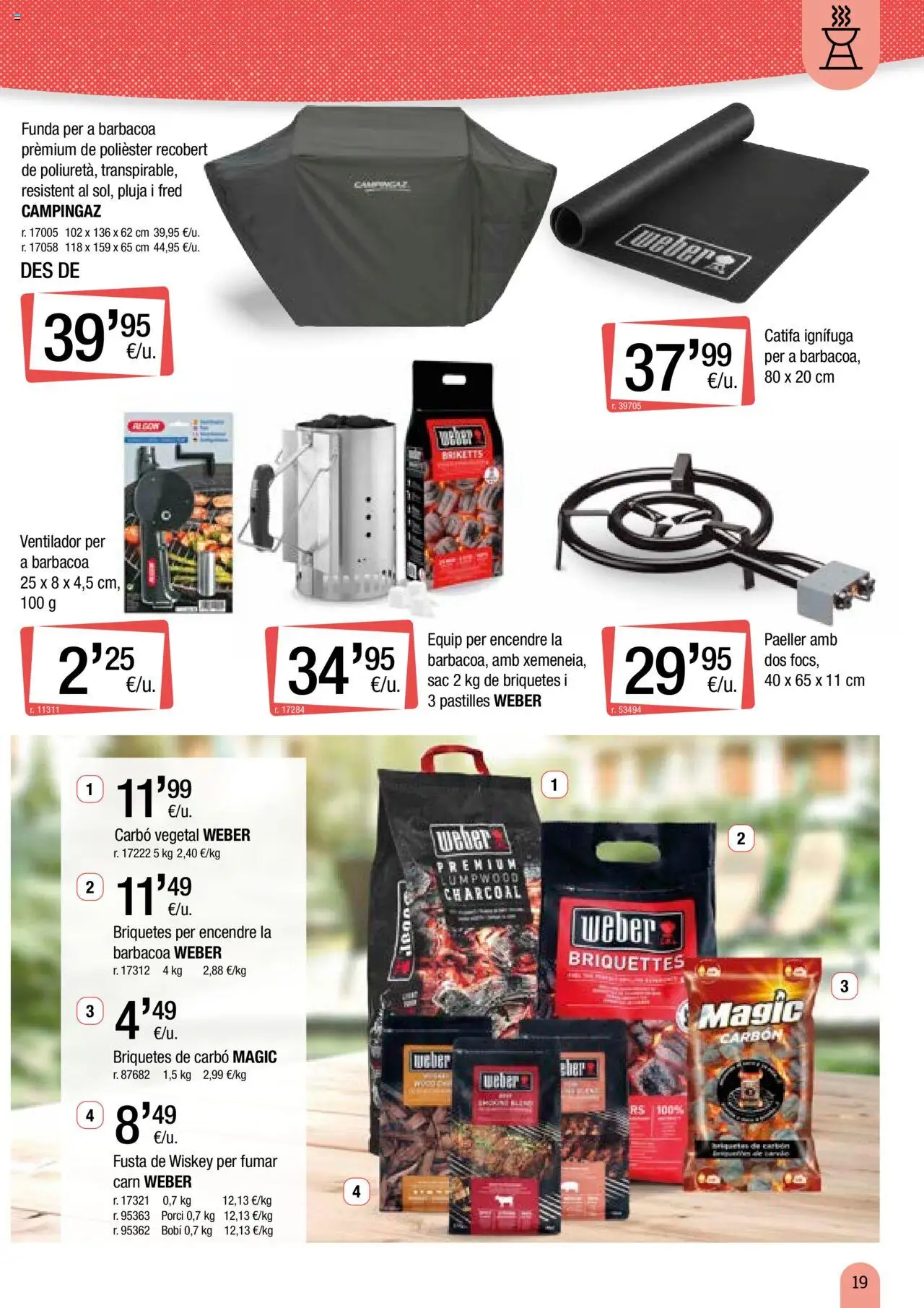 Bonpreu - Catálogo de camping y jardín │ válido desde el 18.03.2025 | Página: 19 | Productos: Funda, Barbacoa, Ventilador