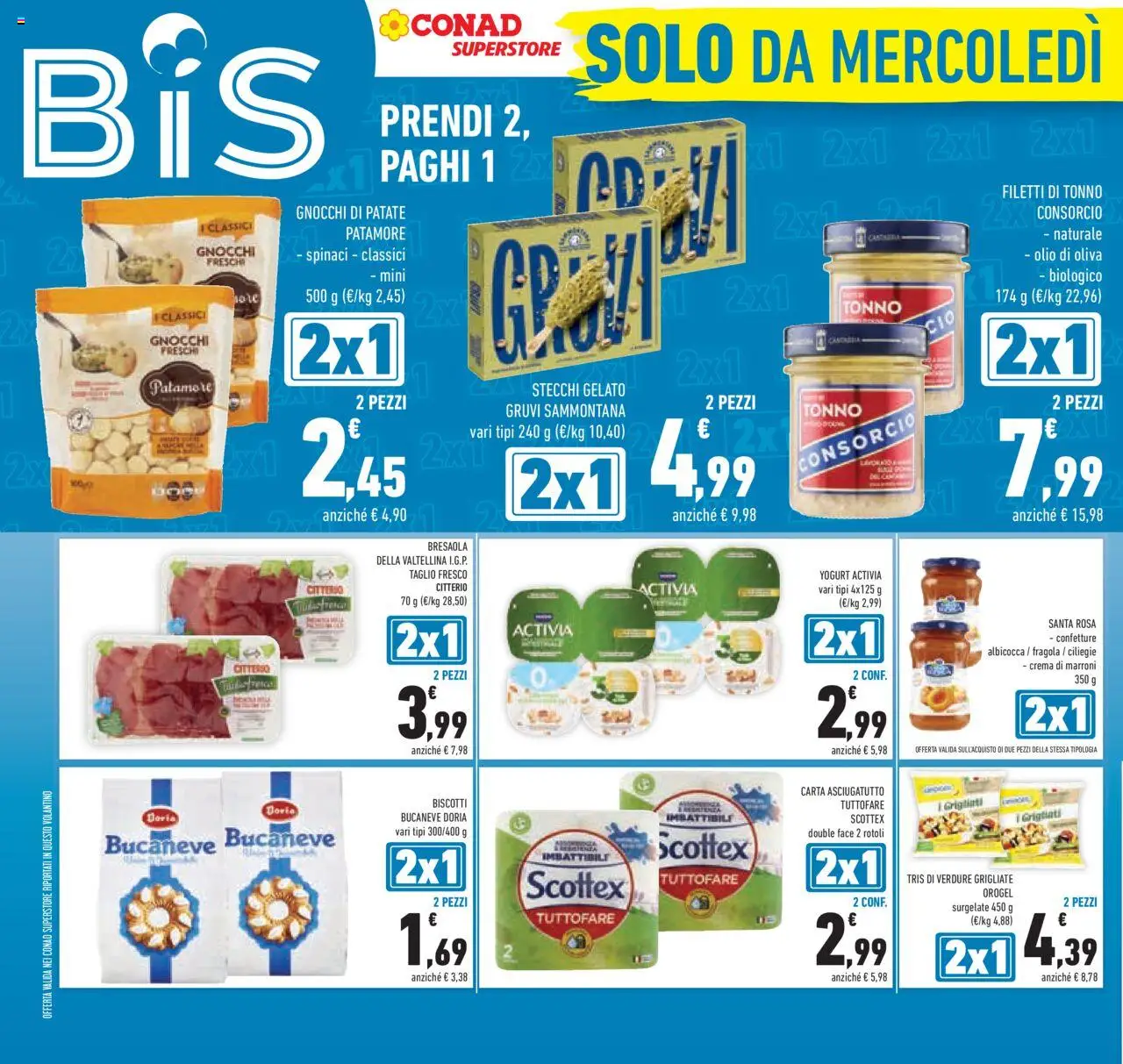 Volantino Conad del 13.08.2025 | Pagina: 40 | Prodotti: Patate, Spinaci, Tonno, Asciugatutto