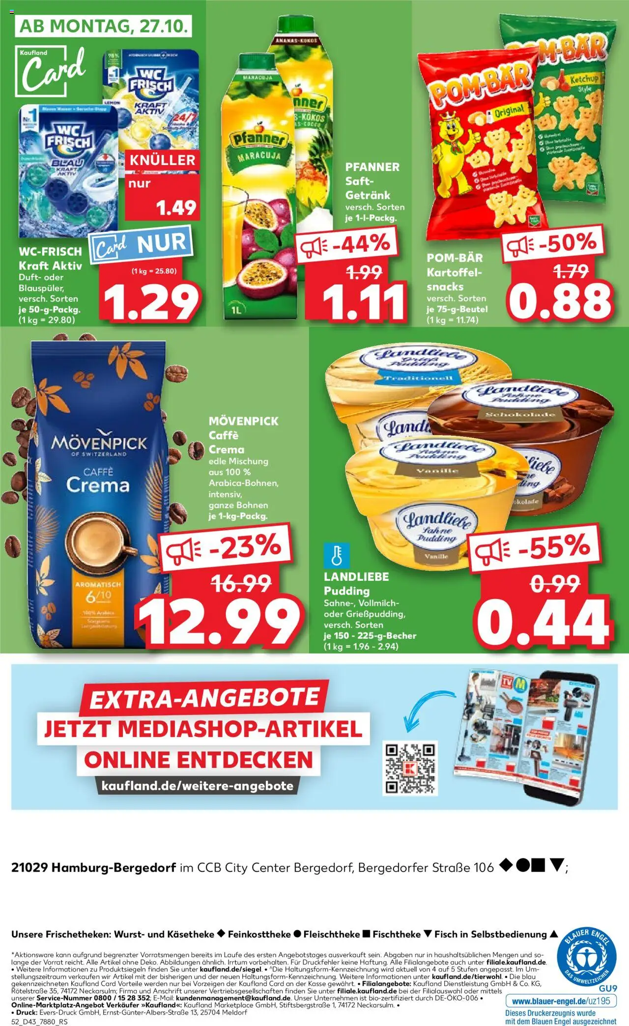Kaufland prospekt Hamburg	 – gültig ab 23.10.2025 | Seite: 52 | Produkte: Duft, POM-BÄR, Chips, Ketchup