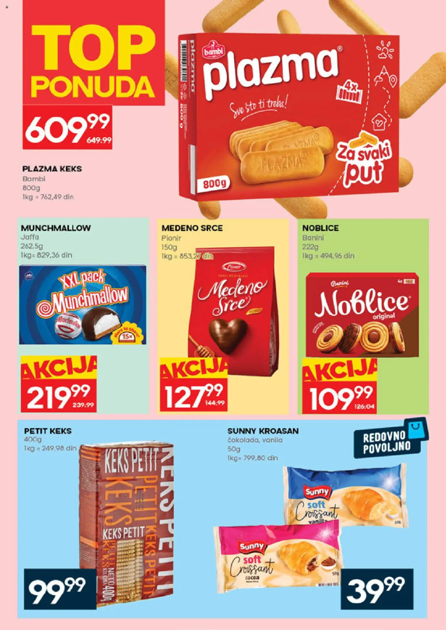 Roda katalog - važi od 26.03.2026 | Strana: 20 | Proizvode: Munchmallow, Sto, Kroasan, Noblice