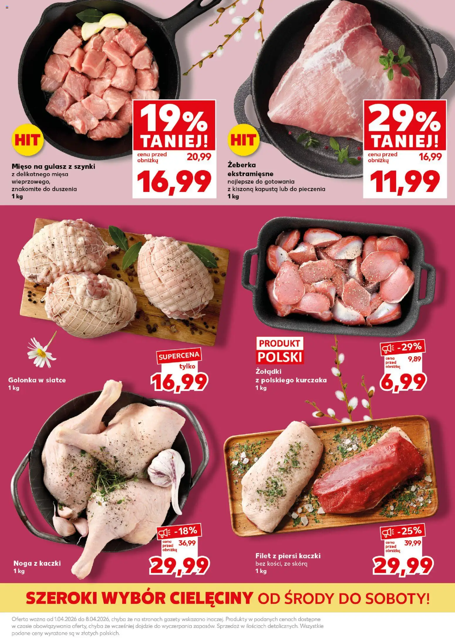 Kaufland Polsko leták - Mocny start od 07.04.2026 | Strana: 19 | Produkty: Kapusta, Filet