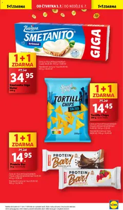 Lidl leták od 03.07.2025 | Strana: 3 | Produkty: Tavený sýr, Protein bar, Tortilla, Protein