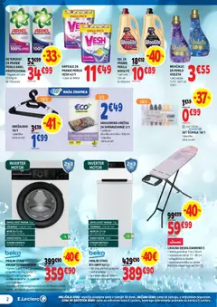 E.leclerc katalog akcije – veljaven od 04.03.2026 | Stran: 2 | Izdelki: Likalna deska, Mehčalec, Likalnik, Vakuumska vrečka