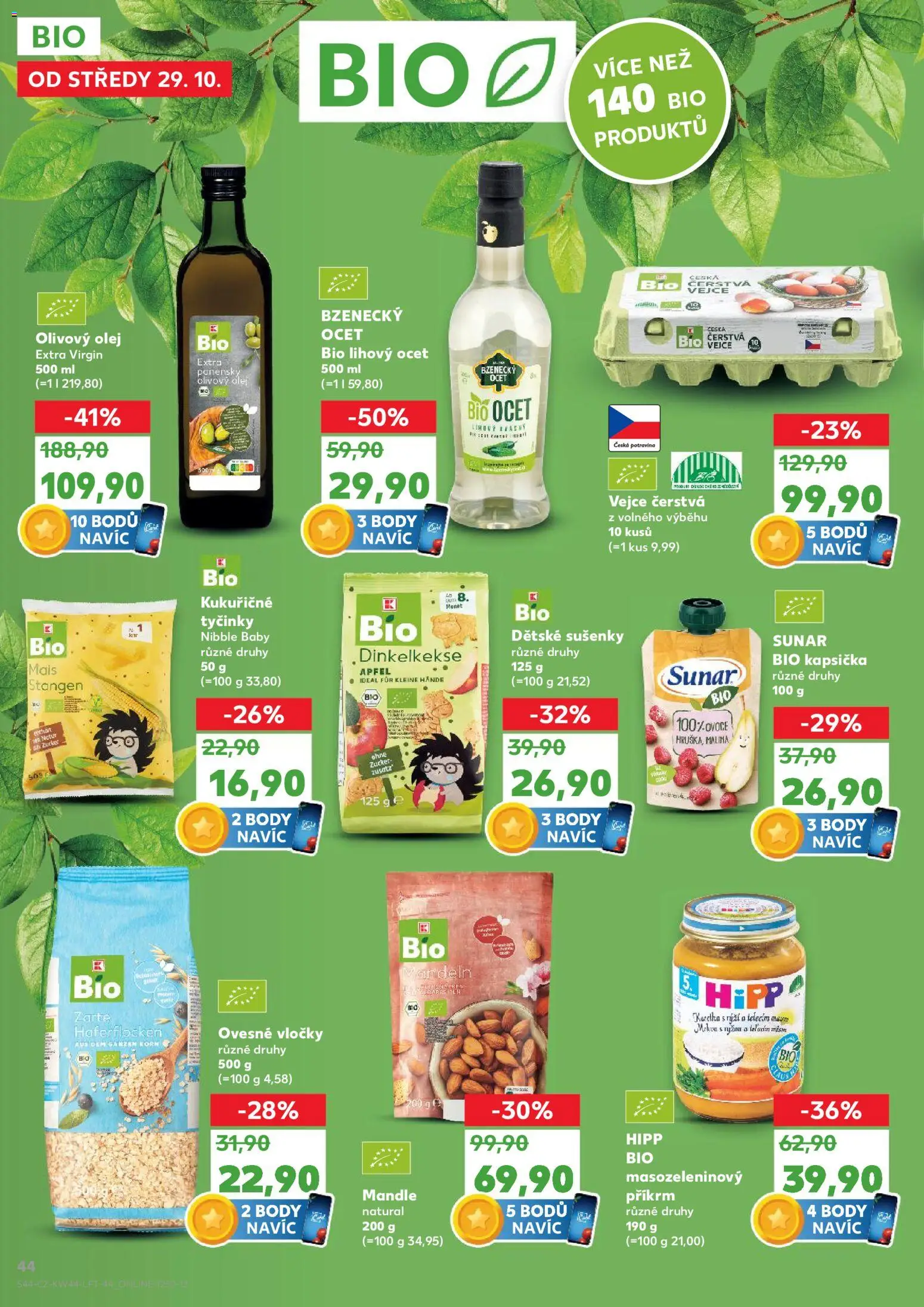 Kaufland leták - Kolín od 29.10.2025 | Strana: 44 | Produkty: Vejce, Sunar, Body, Sušenky