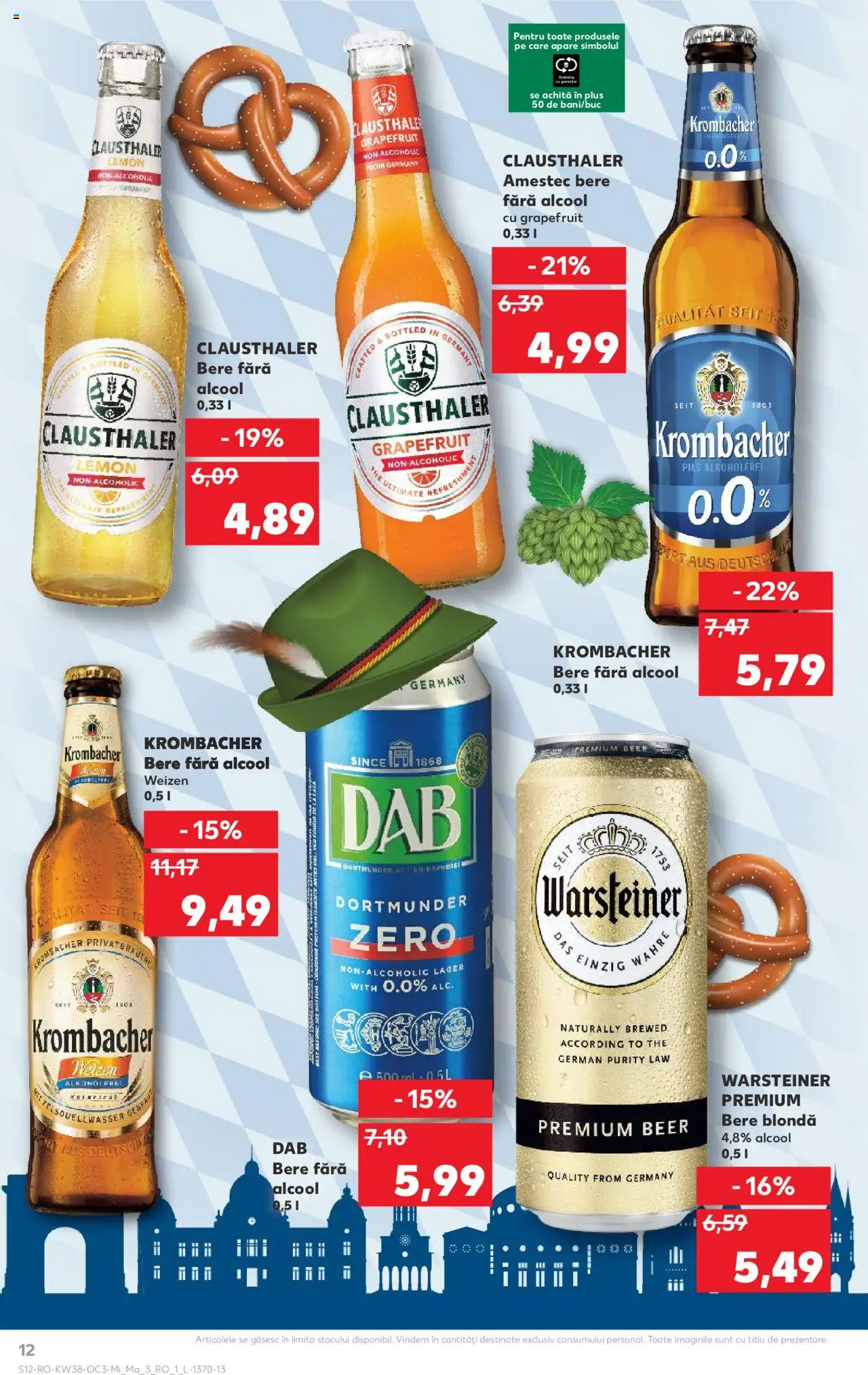 Noul catalog Kaufland – valabil de la 17.09.2025 | Pagină: 12 | Produse: Bere