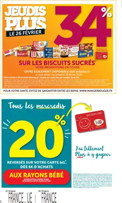 bi1 - Prévisualisation de bi1 catalogue supermarché valide à partir de 17.02.2026 | Page: 2 | Produits: Noisettes, Table, Nutella, Biscuits