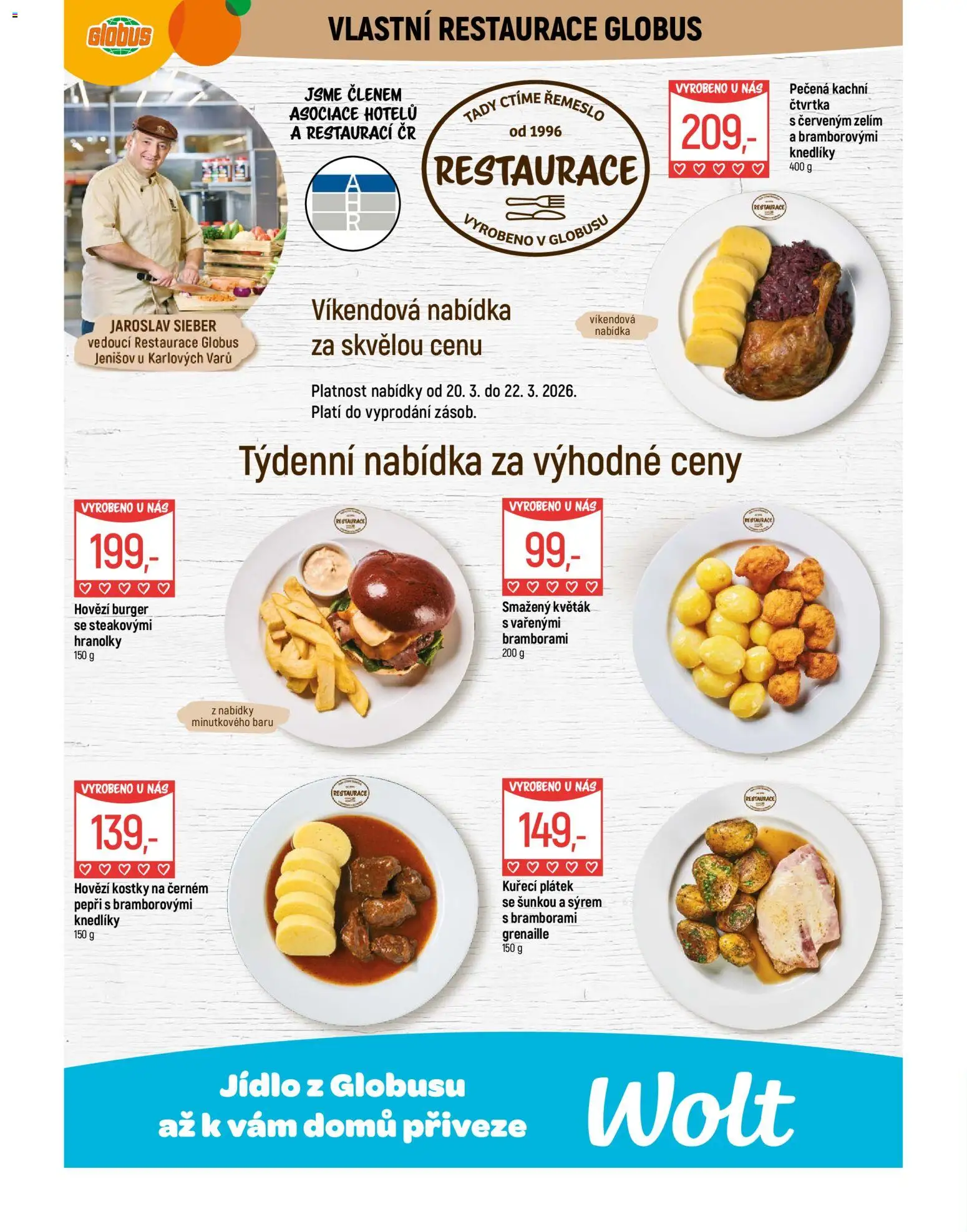 Globus leták - Karlovy Vary od 18.03.2026 | Strana: 7 | Produkty: Burger, Hovězí, Květák, Hranolky
