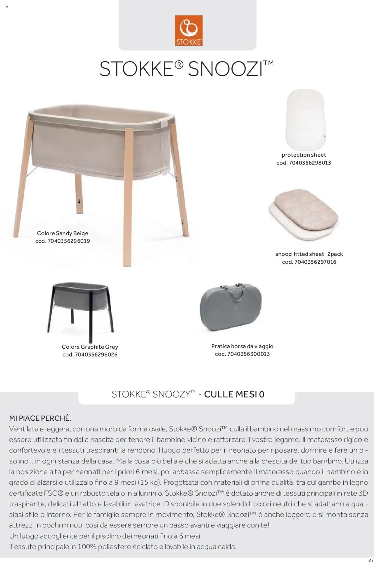 Volantino Prenatal del 01.01.2025 | Pagina: 20 | Prodotti: Tè, Culla, Borsa, Materasso