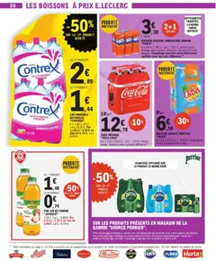 E.Leclerc - Prévisualisation de EAU MINÉRALE NATURELLE "CONTREX", 6 x 1,50 L (9 L). Le L: 0,32 €. Par 2 (18 L): 4,33 € au lieu de 5,78 €. Le L: 0,24 € valide à partir de 06.01.2026 | Page: 26