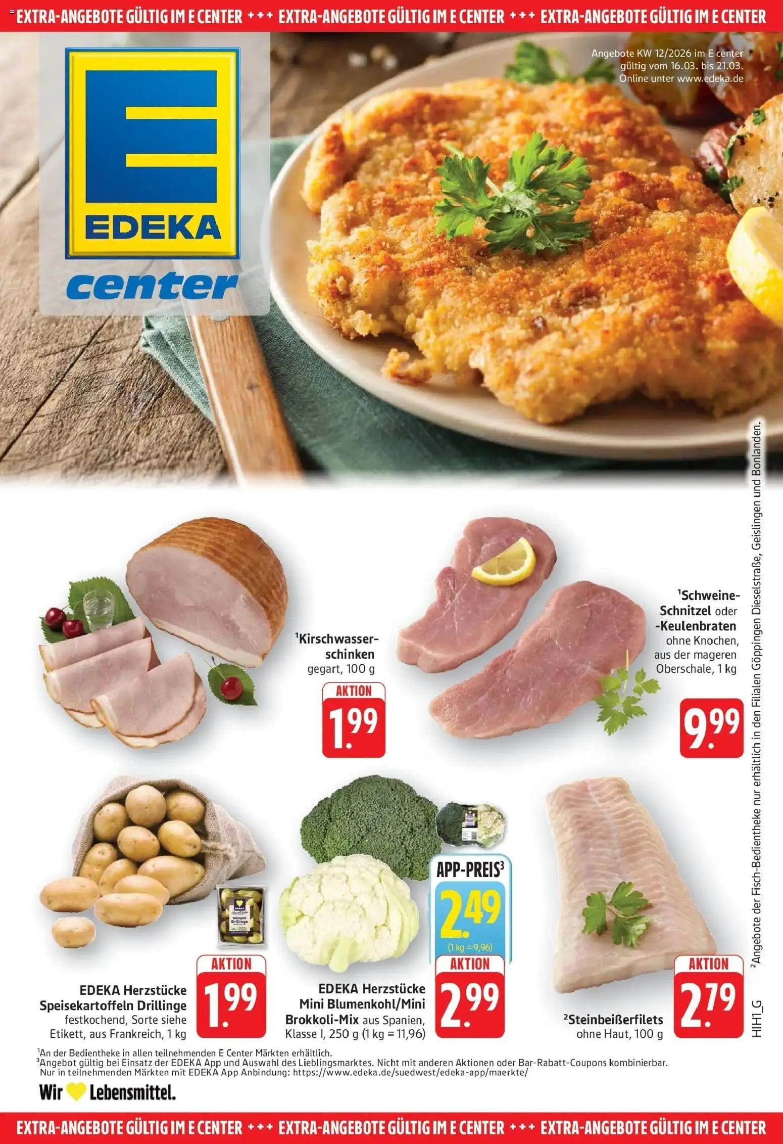 Edeka prospekt Göppingen	 – gültig ab 16.03.2026 | Seite: 25 | Produkte: Schnitzel, Schinken
