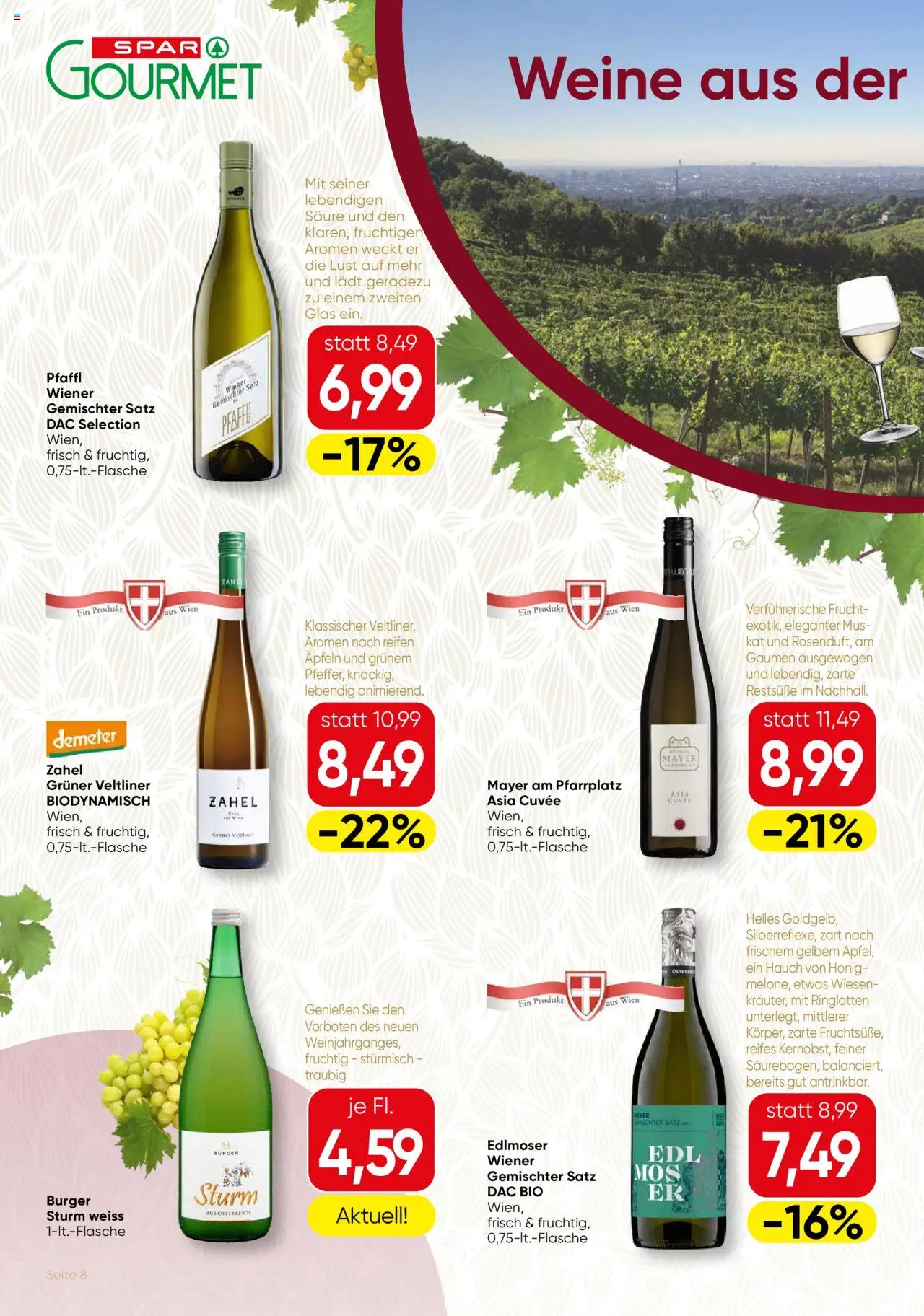 SPAR Gourmet Flugblatt Burgenland gültig ab 11.09.2025 | Seite: 8