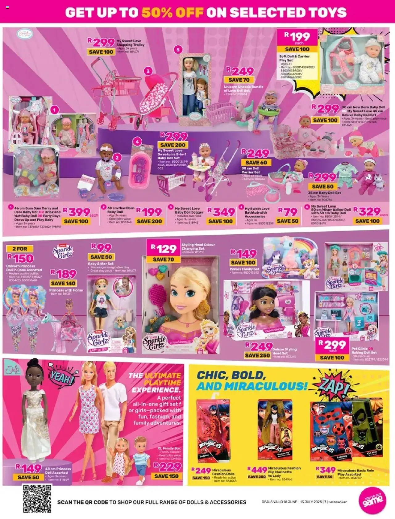 Game - Toys & Treats │ valid from 18.06.2025 | Page: 7 | Products: Dress, Jogger, Toys, Box