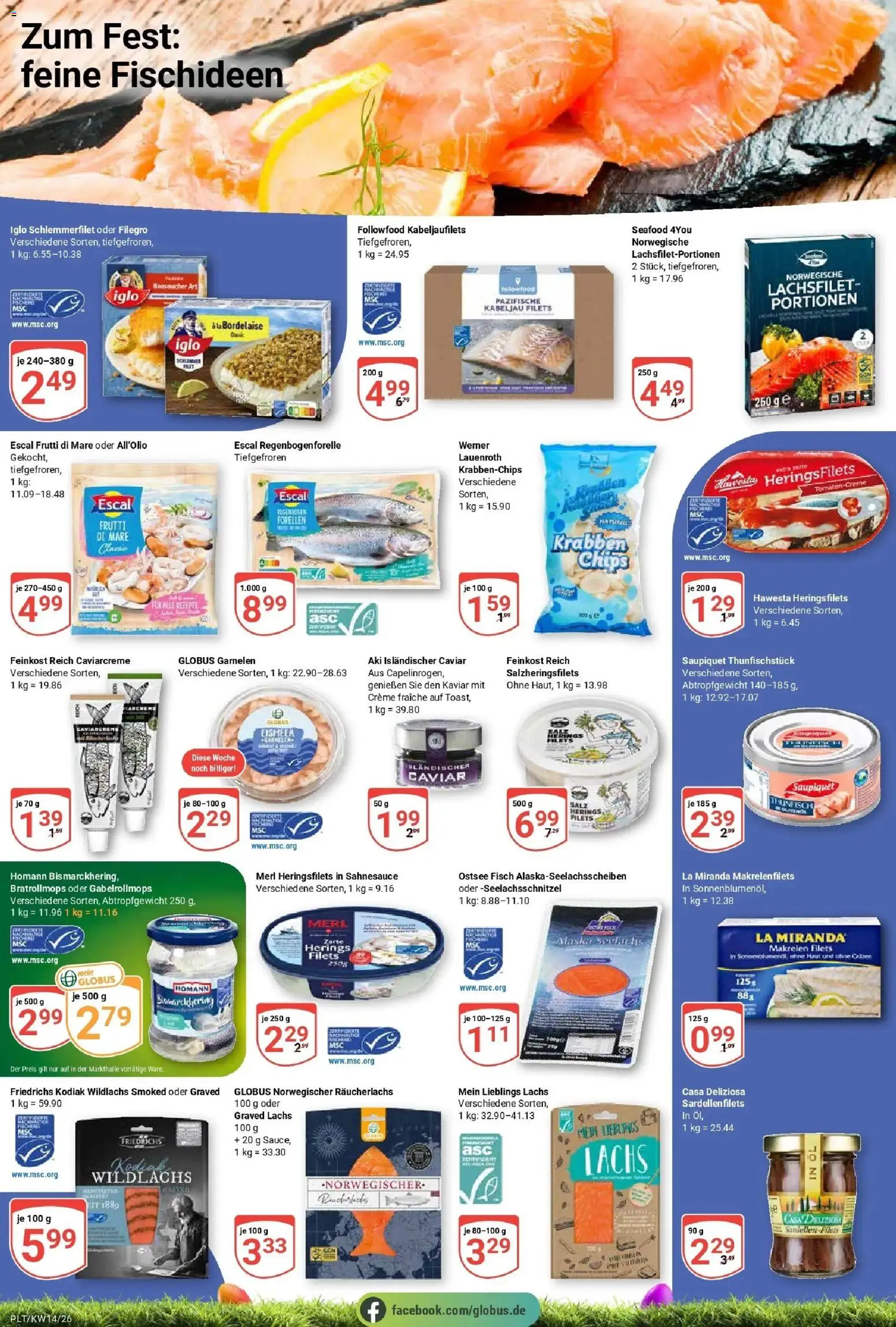 Globus prospekt Plattling	 – gültig ab 30.03.2026 | Seite: 16 | Produkte: Thunfisch, Creme, Räucherlachs, Chips