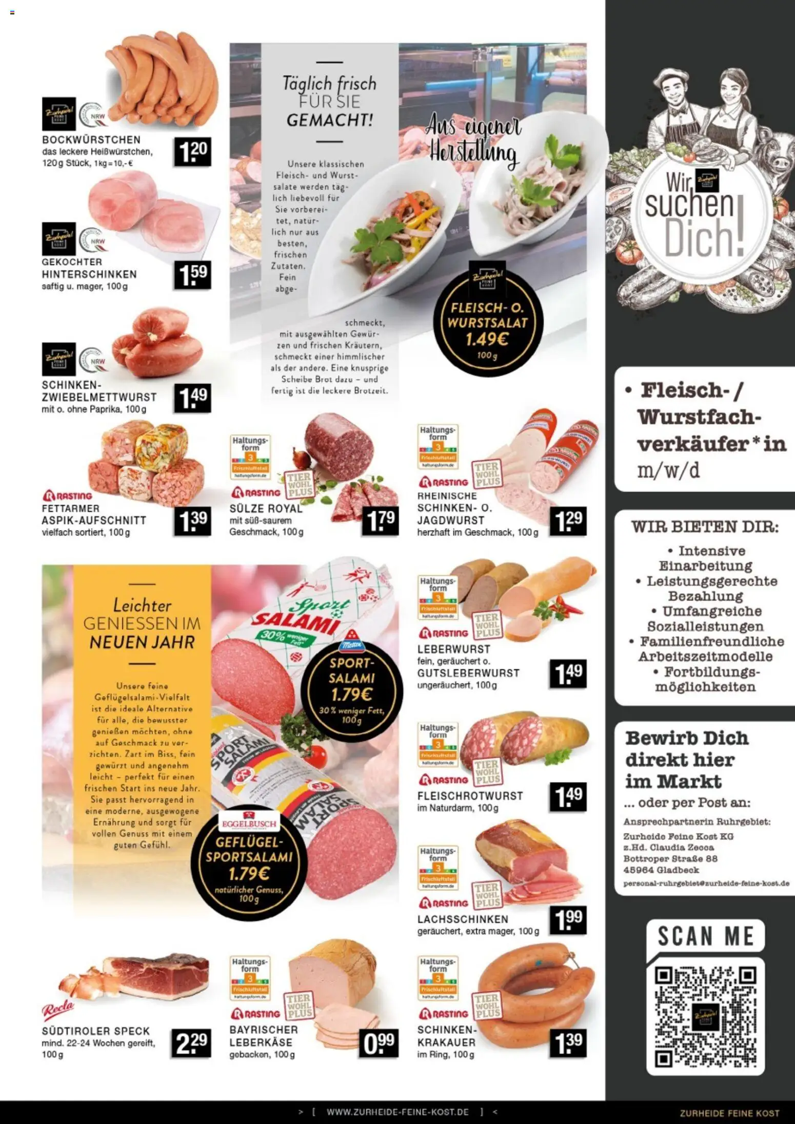 Edeka Zurheide Prospekt 	 – gültig ab 05.01.2026 | Seite: 3 | Produkte: Wurst, Salami, Fleisch, Leberkase