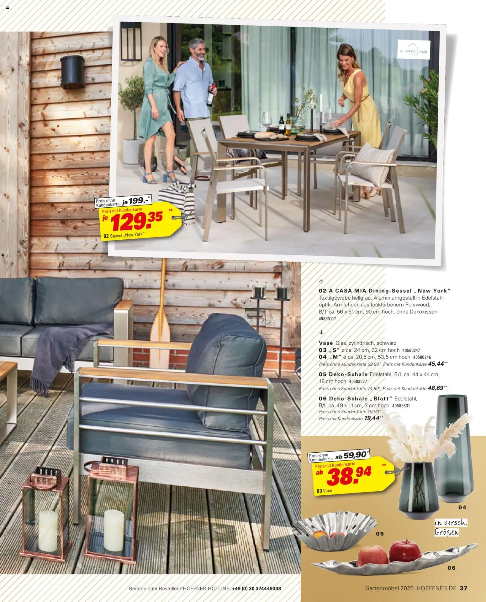 Höffner Prospekt Gartenmöbel | 27.03.2026 | Wie erhält man einen begrenzten Rabatt? | Deutschland